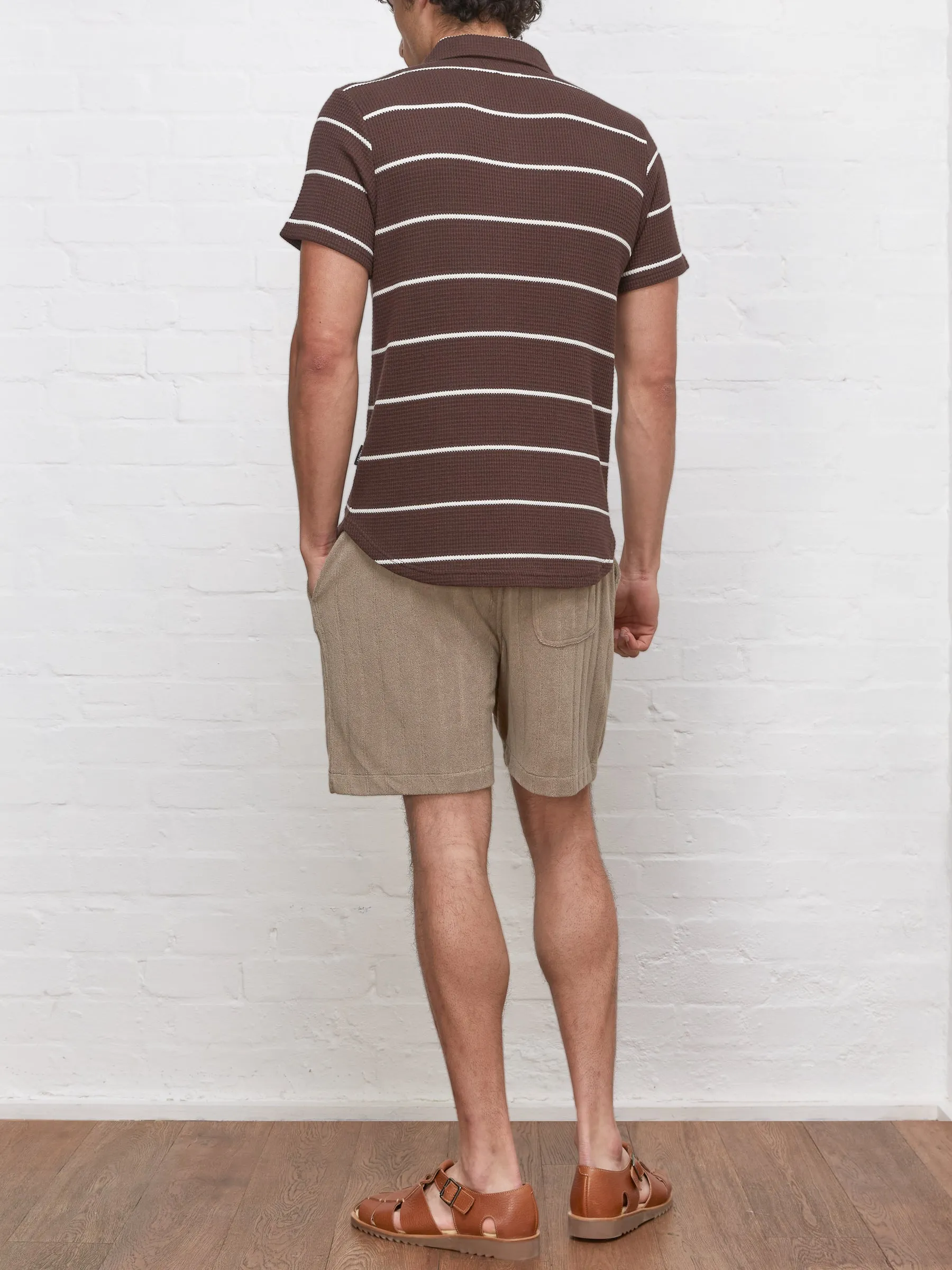 Hawthorn Polo Shirt Gilmore Chocolate Brown sold by Oliver Spencer product image thumbnail 3