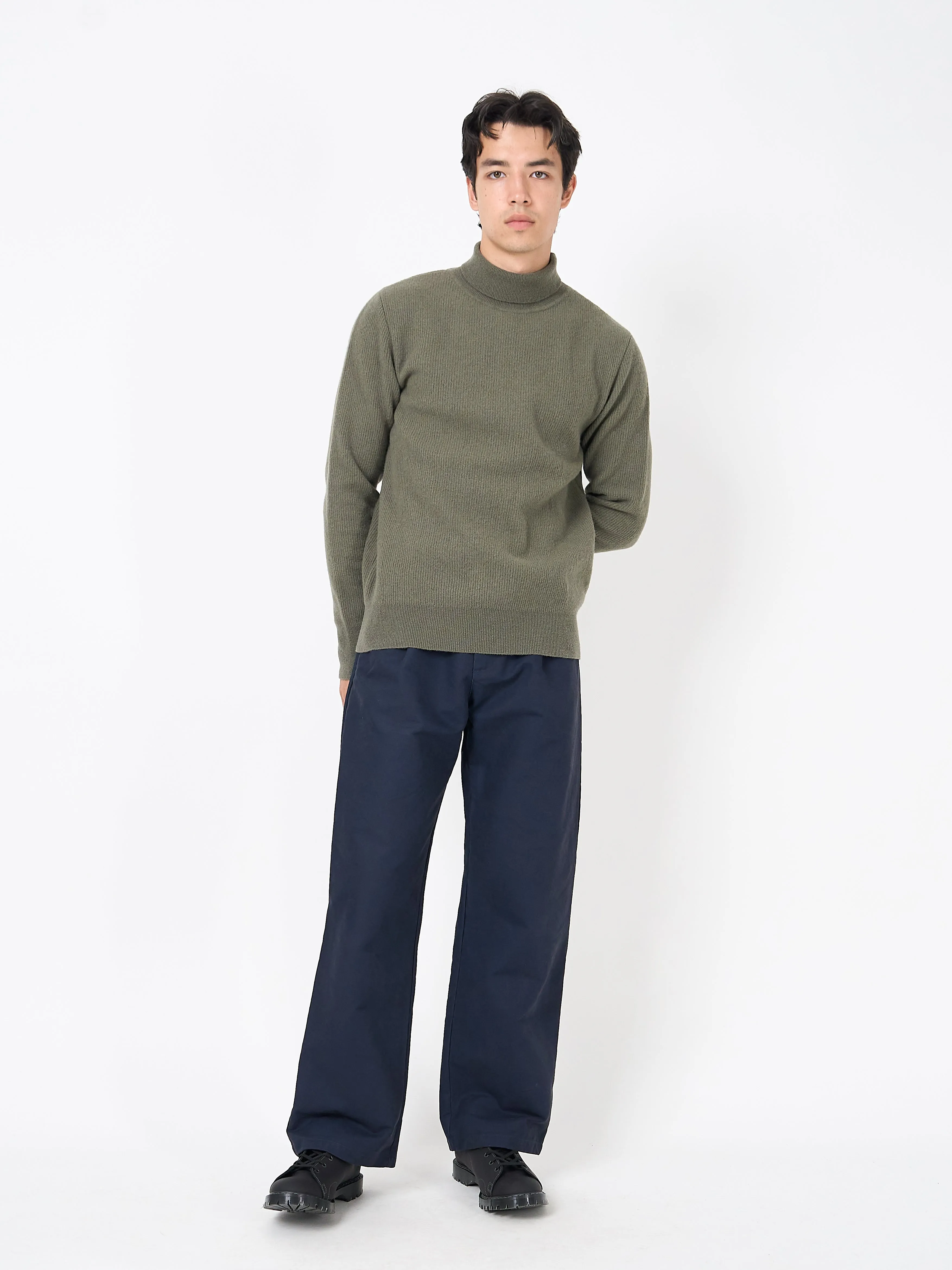 Talbot Roll Neck Jumper Hartwell Sage Green sold by Oliver Spencer product image thumbnail 2