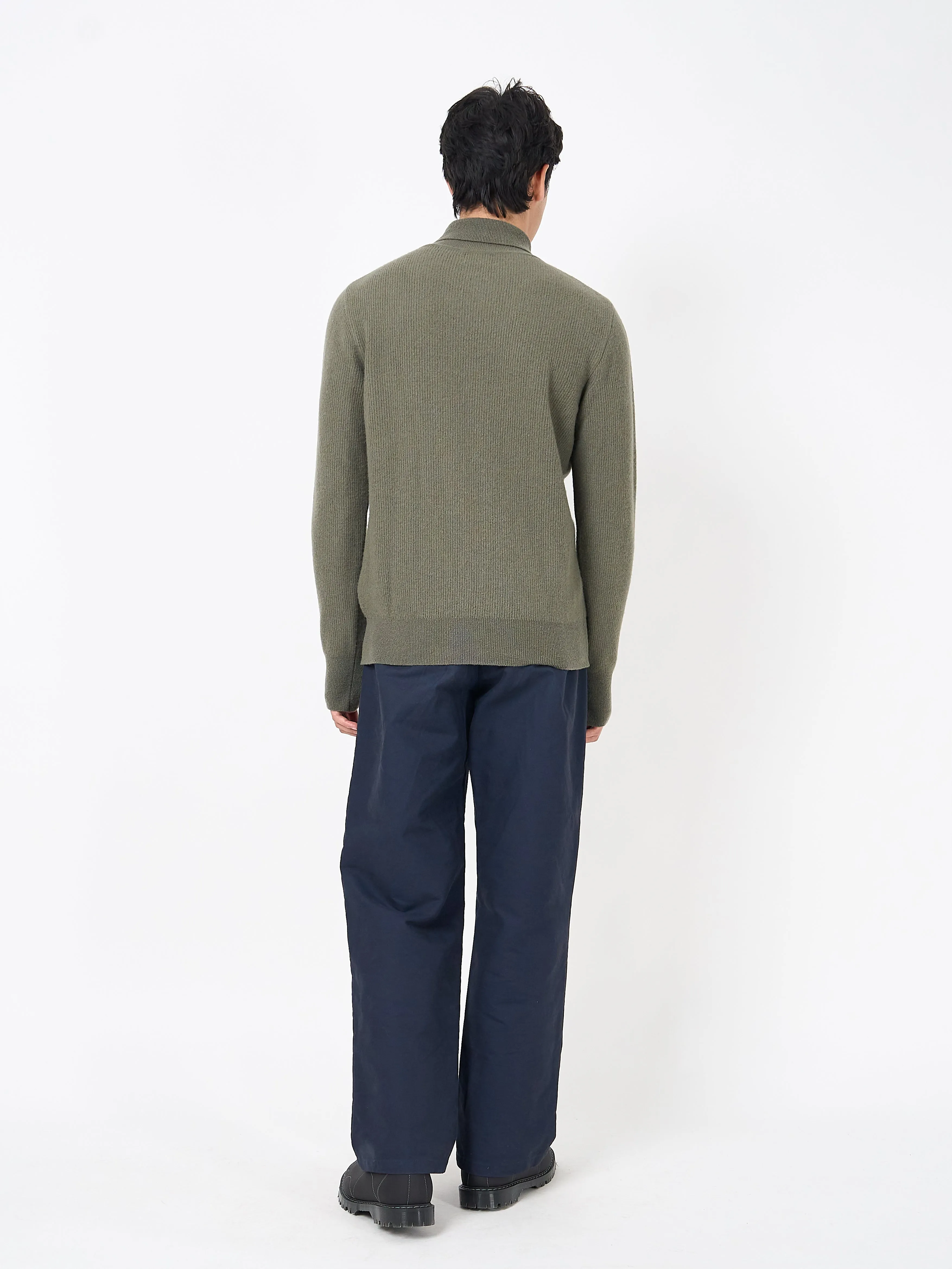 Talbot Roll Neck Jumper Hartwell Sage Green sold by Oliver Spencer product image thumbnail 4