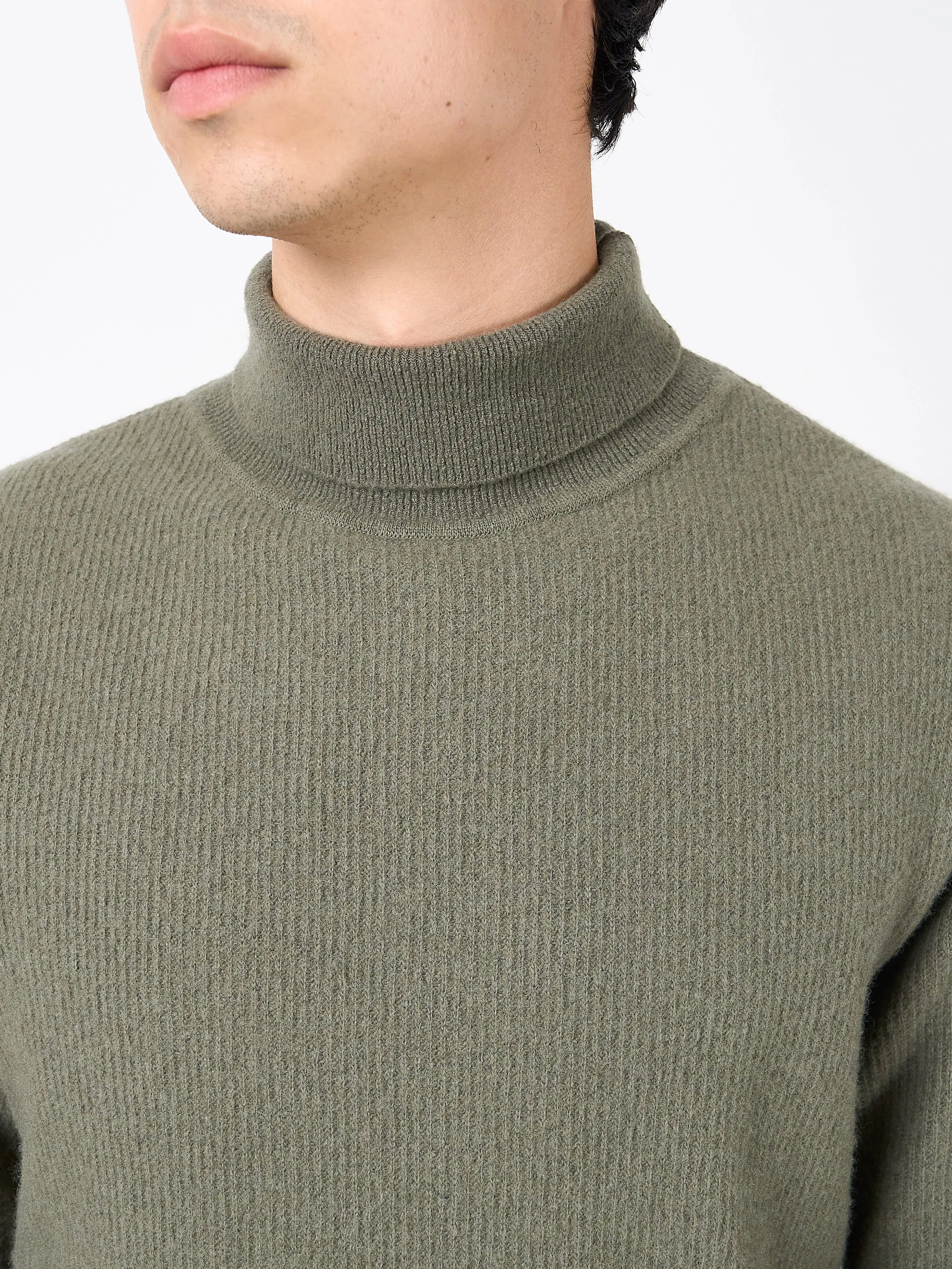 Talbot Roll Neck Jumper Hartwell Sage Green sold by Oliver Spencer product image thumbnail 5