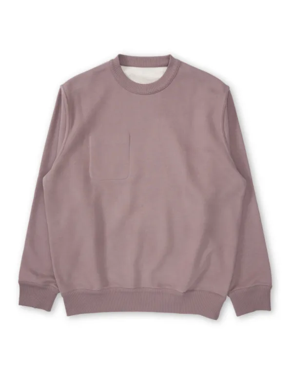 Reversible Sweatshirt Ruddock Mauve made by Oliver Spencer