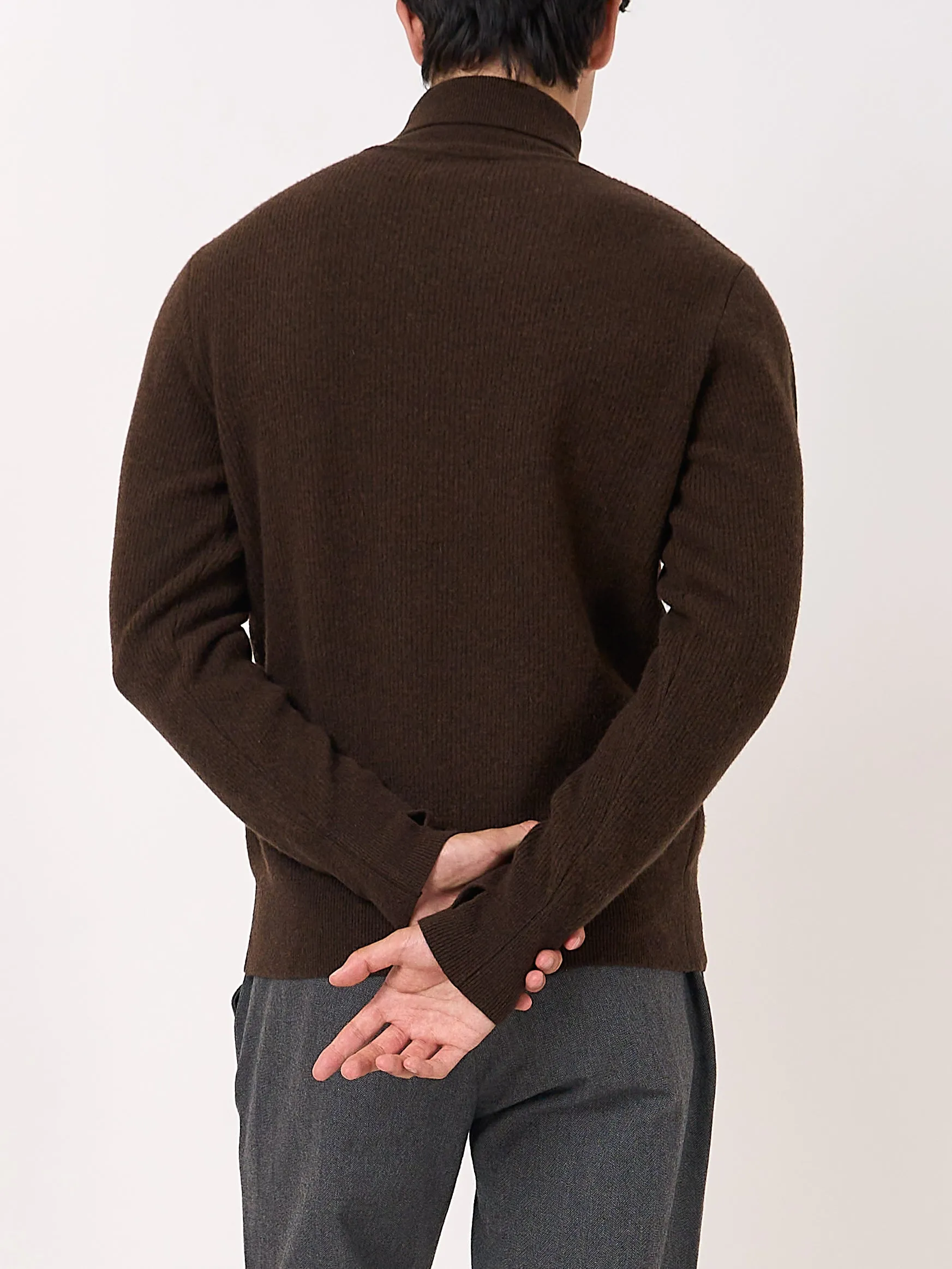 Talbot Roll Neck Jumper Hartwell Brown sold by Oliver Spencer product image thumbnail 4