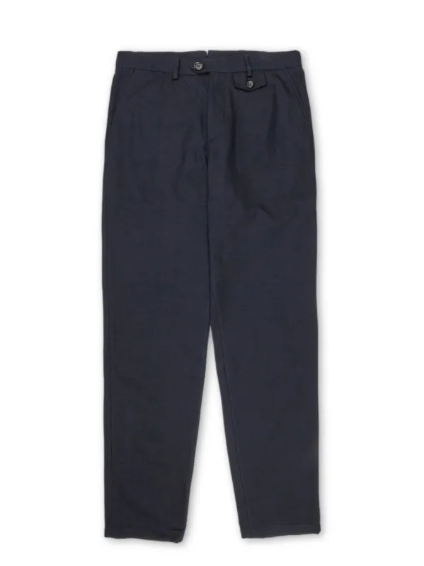 Fishtail Trousers Stockbridge Navy sold by Oliver Spencer