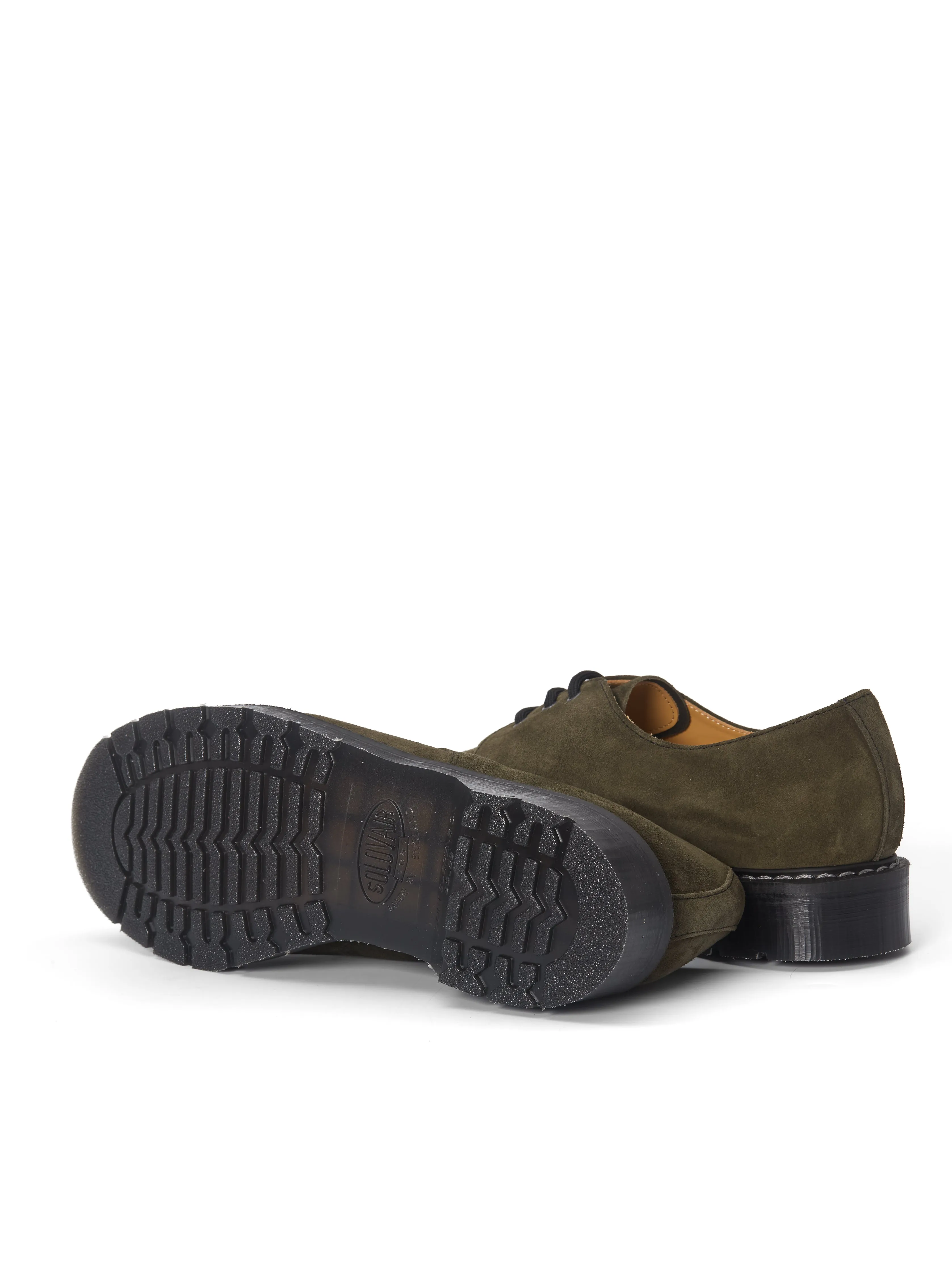 Solovair x Oliver Spencer Green Suede 3-eye Gibson Shoes sold by Oliver Spencer product image thumbnail 4