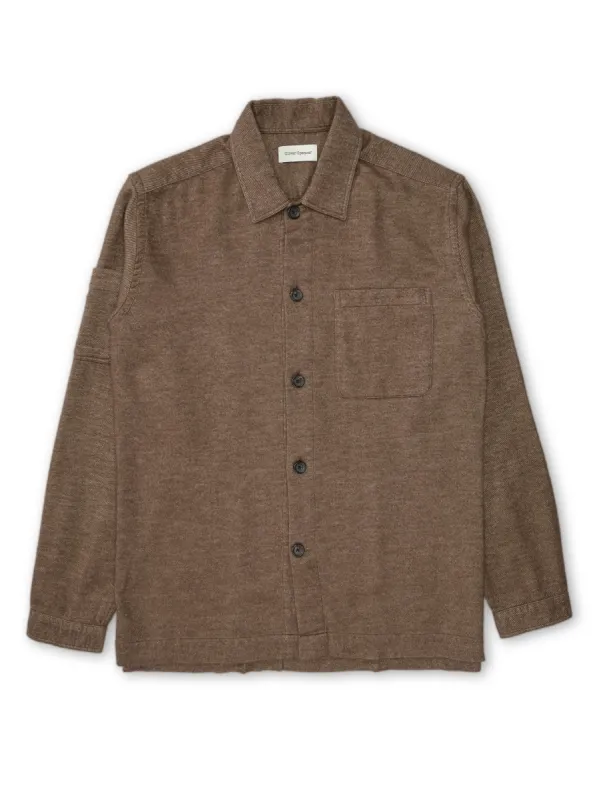 Mason Shirt Holloway Brown sold by Oliver Spencer
