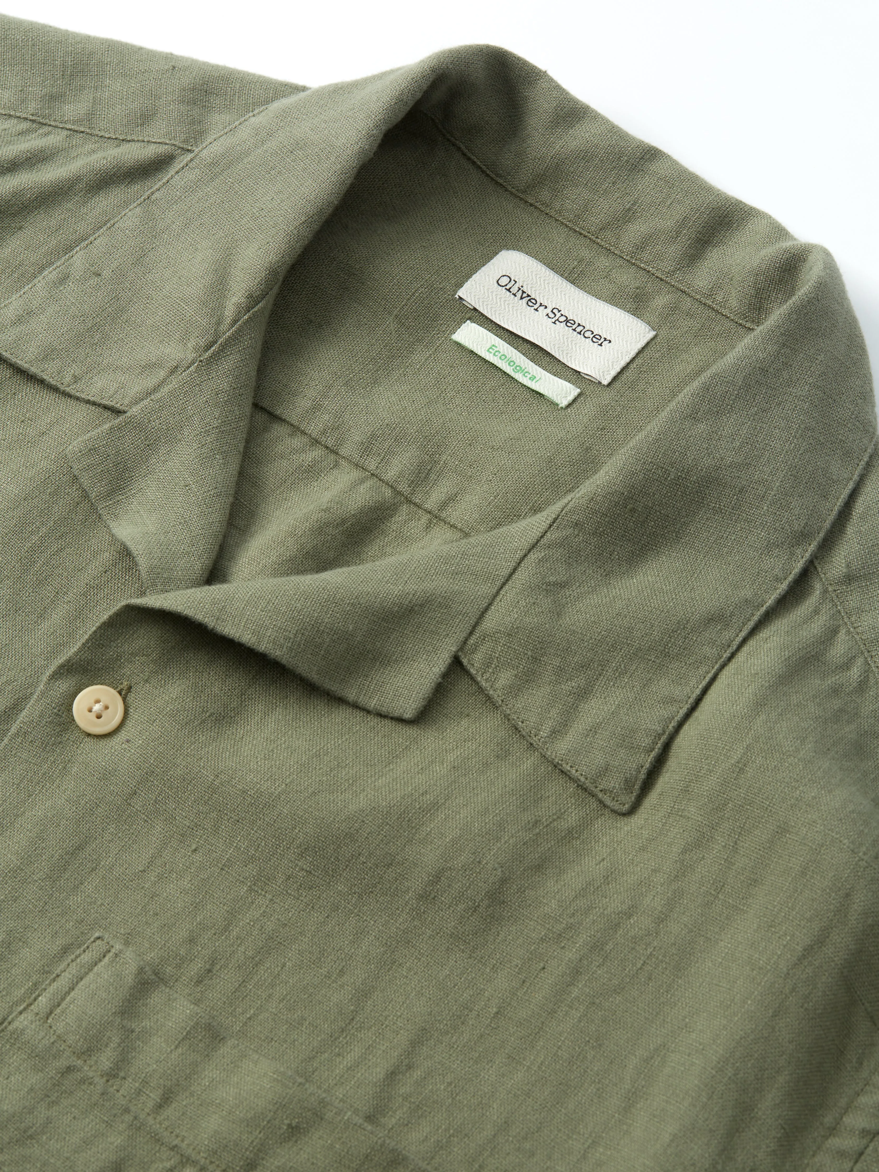 Havana Short Sleeve Shirt Coney Green sold by Oliver Spencer product image thumbnail 3