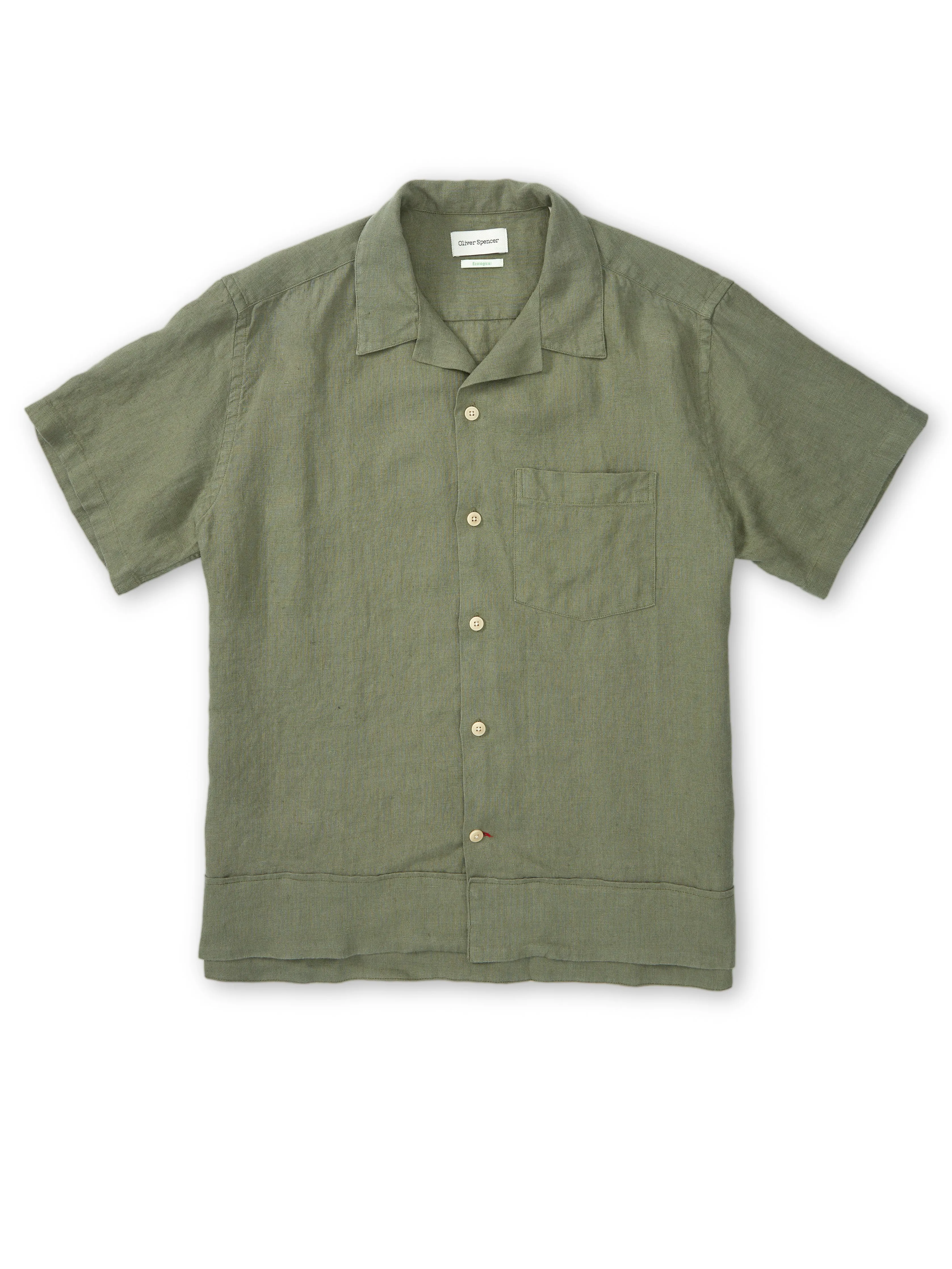 Havana Short Sleeve Shirt Coney Green sold by Oliver Spencer