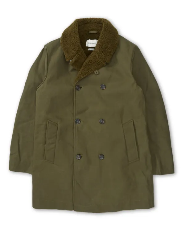 Newington Coat Barwell Canvas Green made by Oliver Spencer