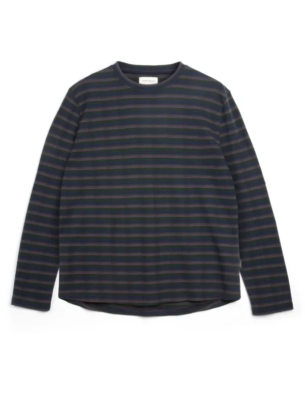 Long Sleeve T-Shirt Braemar Aubergine sold by Oliver Spencer