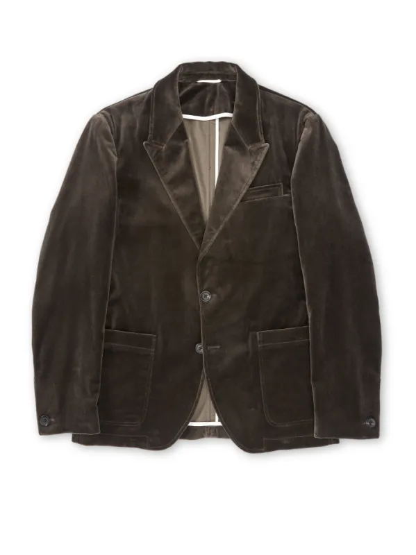 Mansfield Jacket Velvet Mole Grey sold by Oliver Spencer