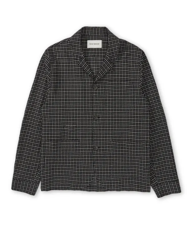 Bradwell Jacket Priory Black sold by Oliver Spencer