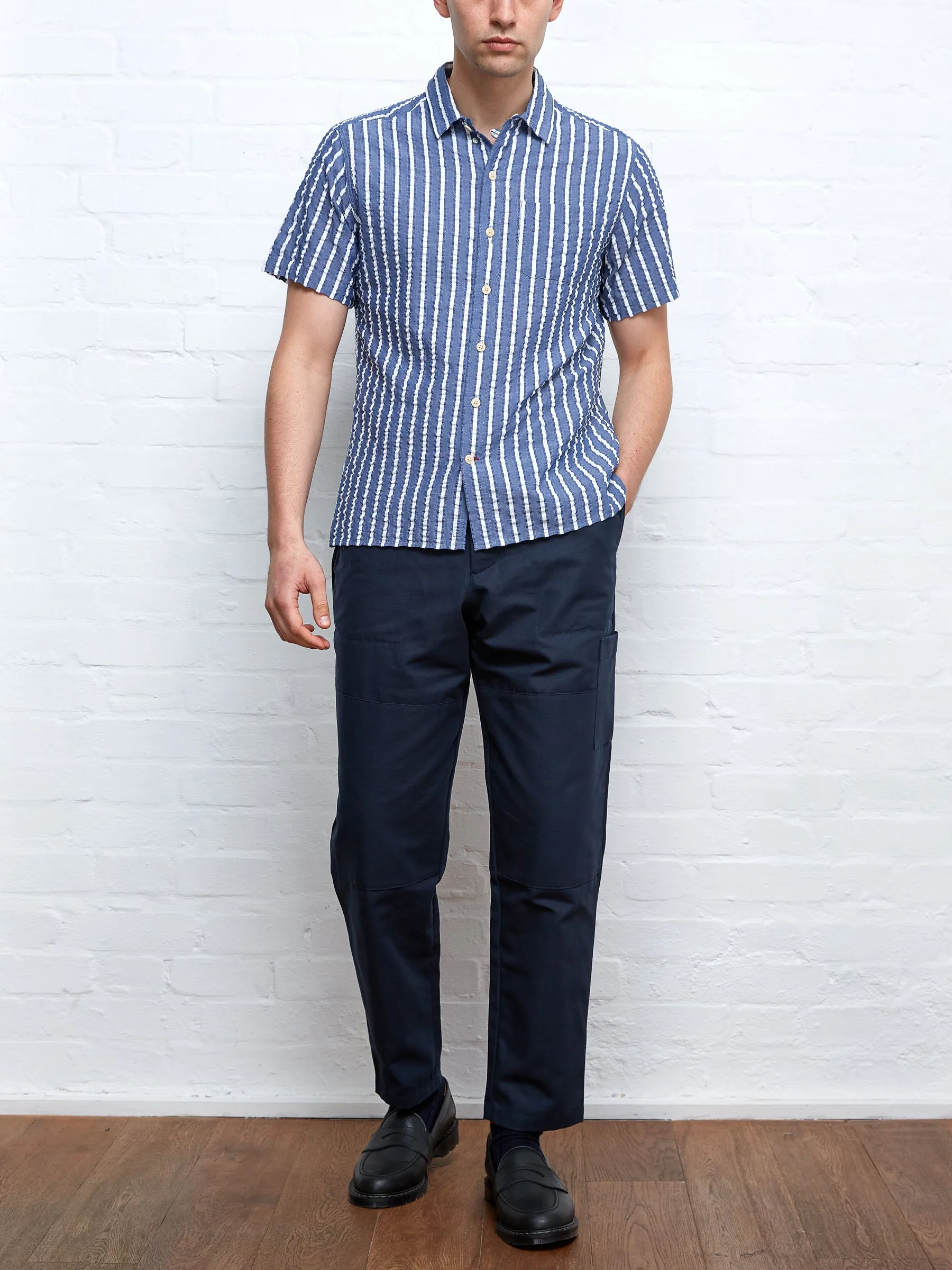 Judo Trousers Ellbridge Navy sold by Oliver Spencer product image thumbnail 2