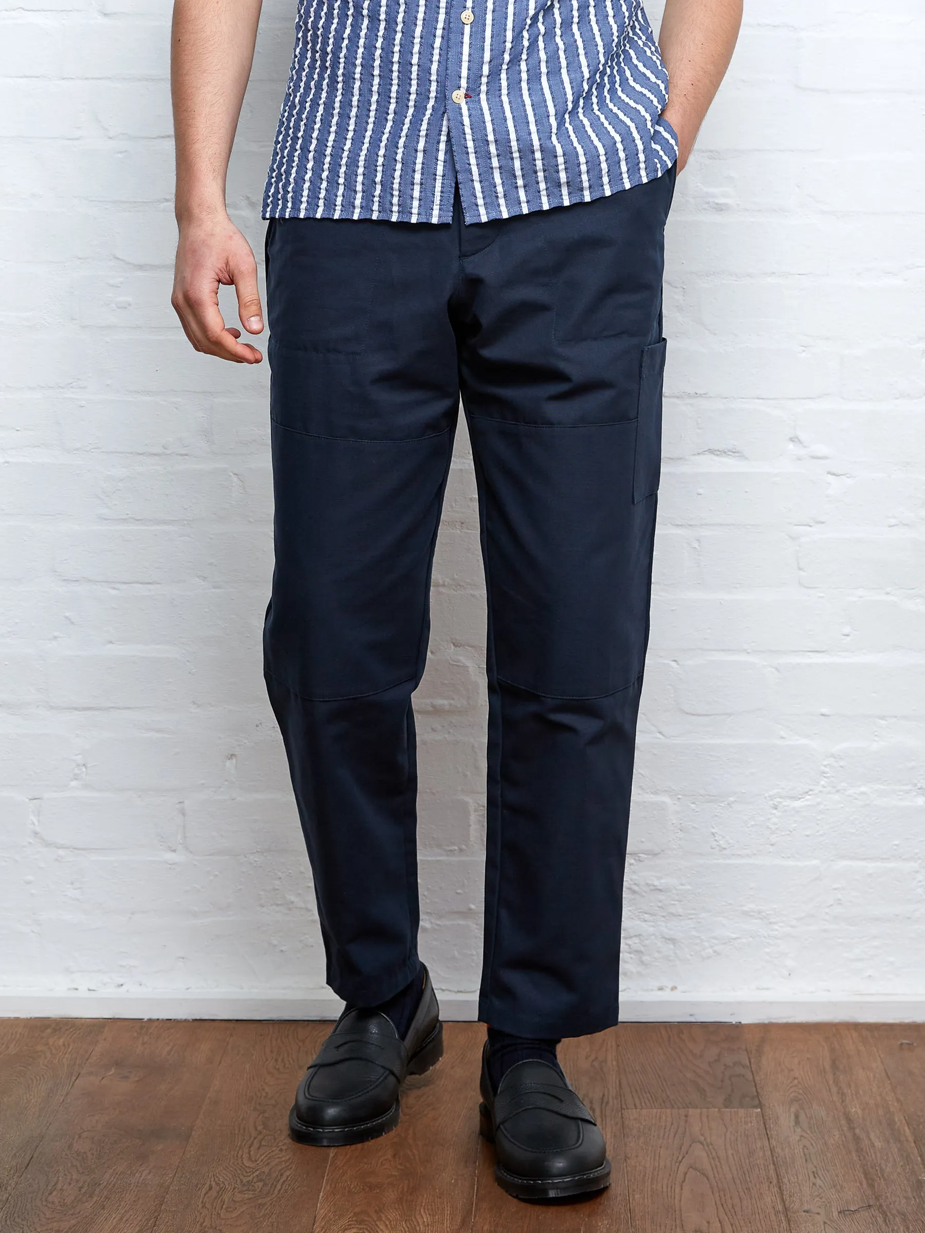 Judo Trousers Ellbridge Navy sold by Oliver Spencer product image thumbnail 5