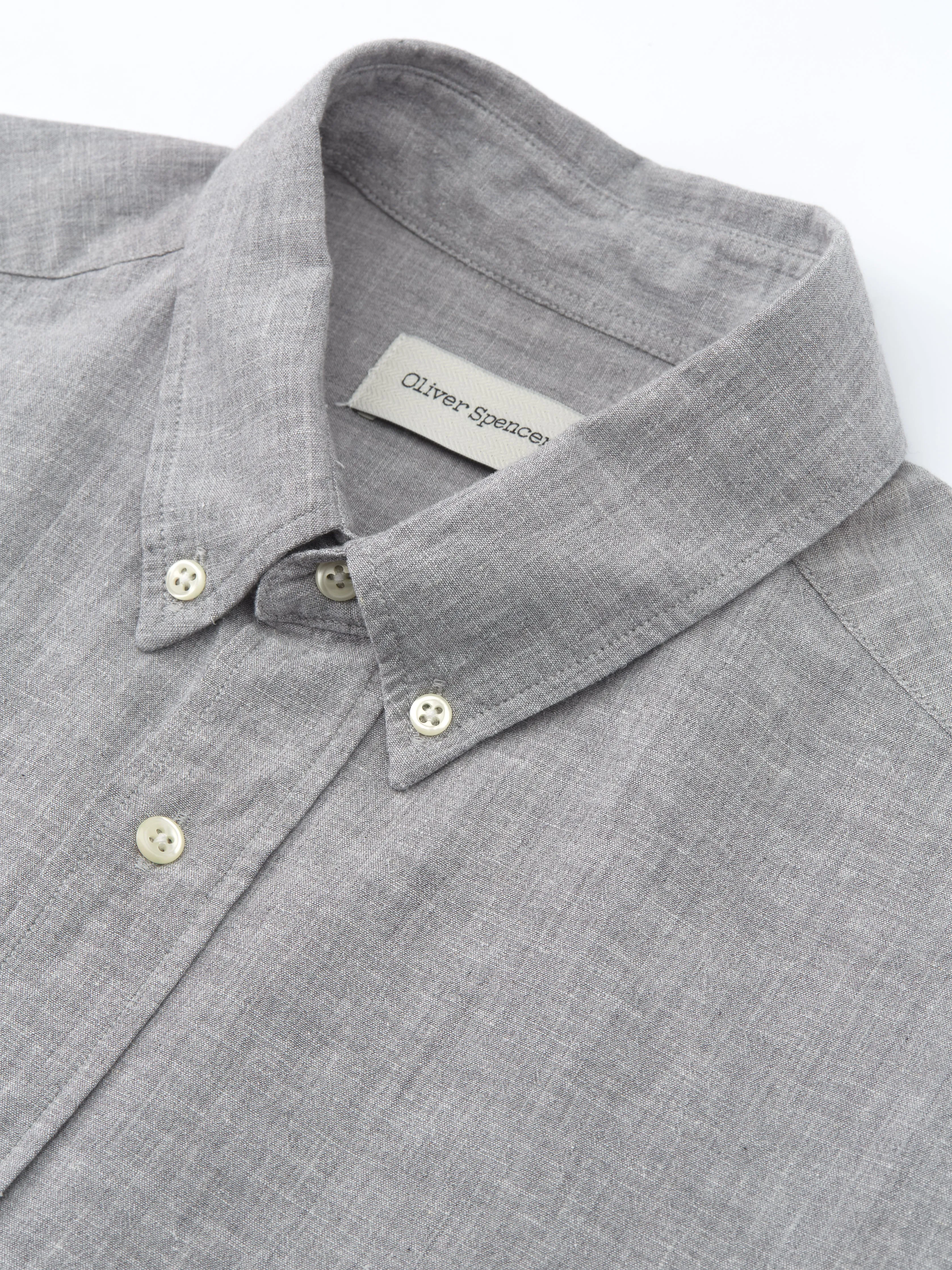 Brook Shirt Campbell Grey sold by Oliver Spencer product image thumbnail 3