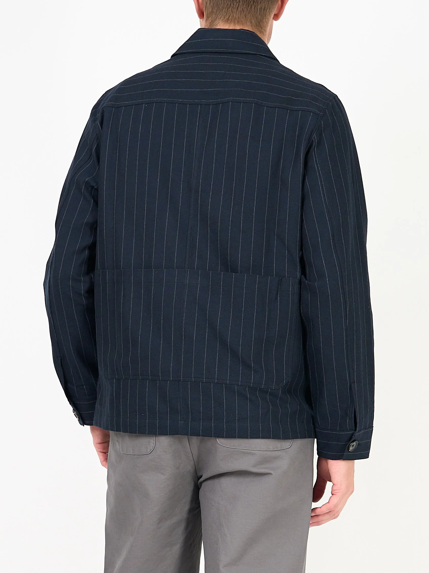 Hythe Jacket Claydon Navy sold by Oliver Spencer product image thumbnail 3