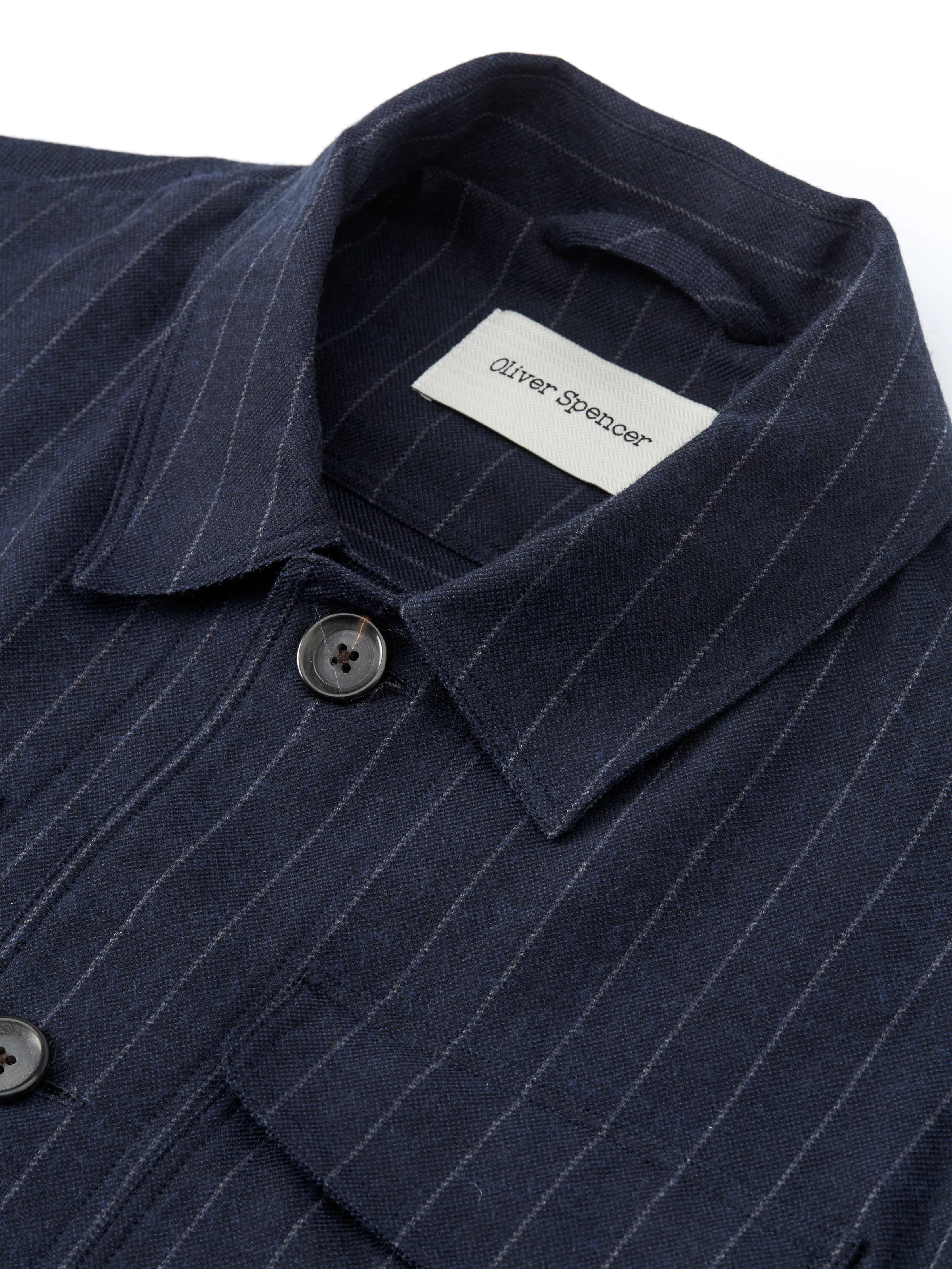 Hythe Jacket Claydon Navy sold by Oliver Spencer product image thumbnail 4