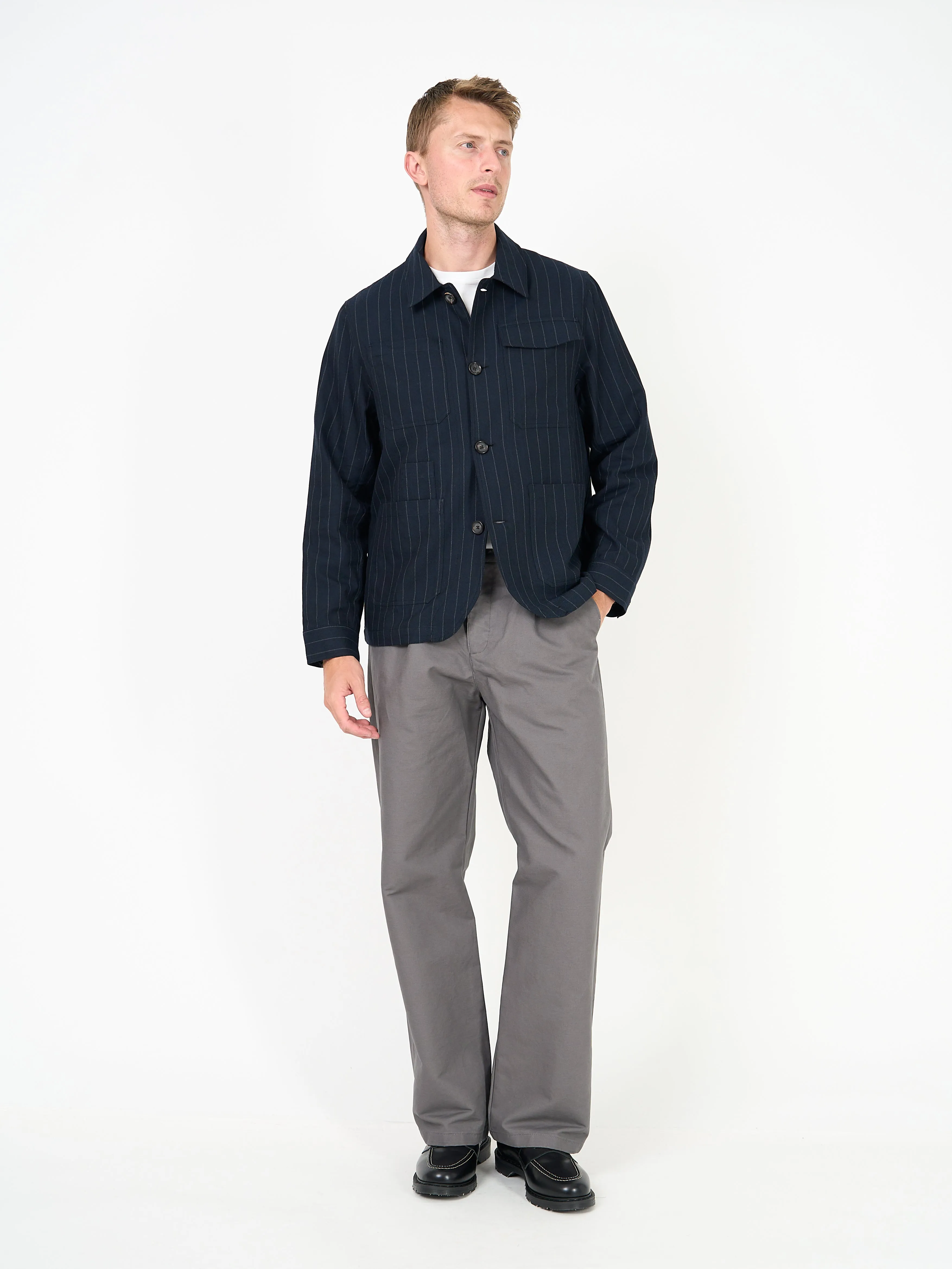 Hythe Jacket Claydon Navy sold by Oliver Spencer product image thumbnail 2