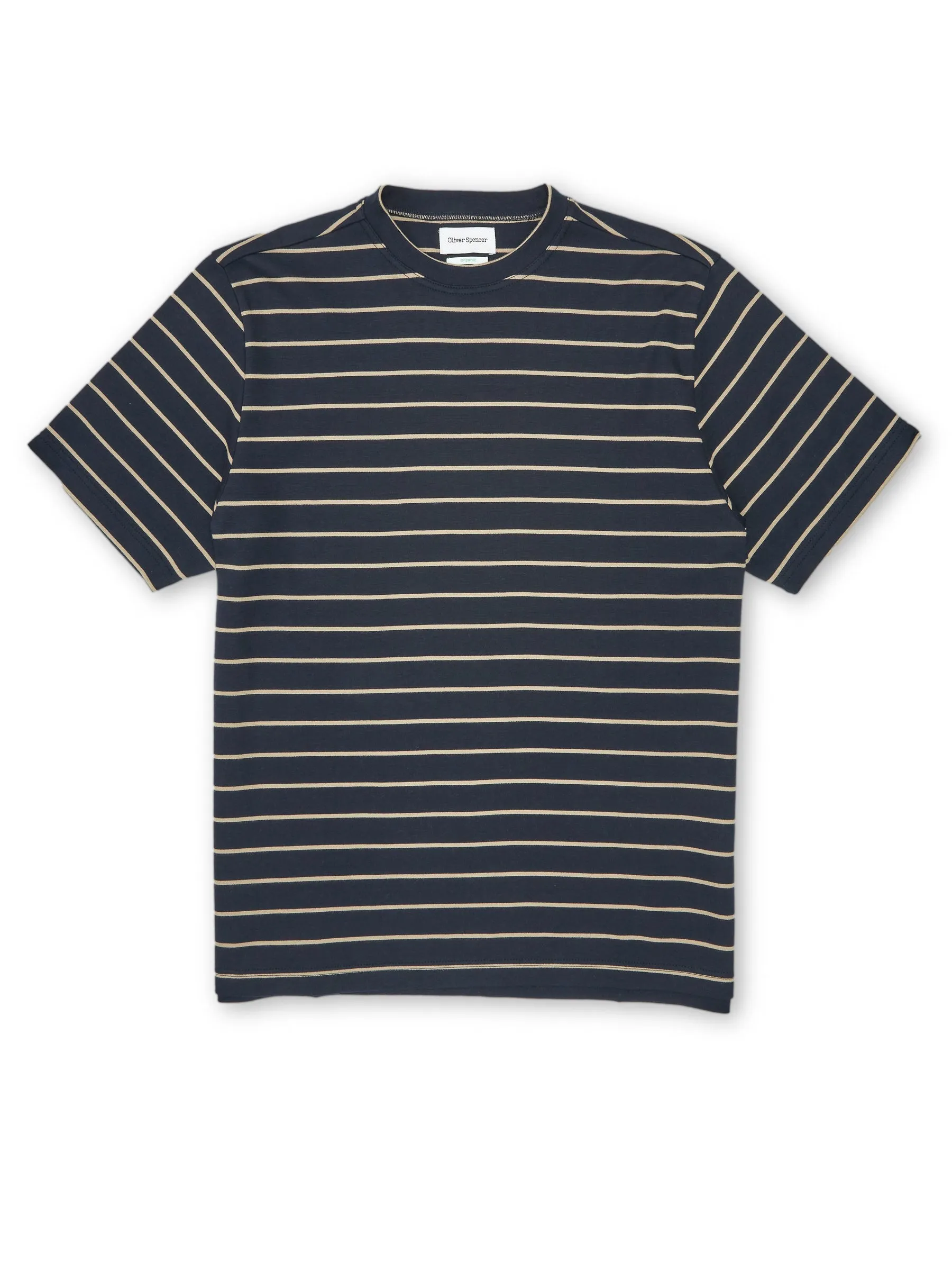 Box T-Shirt Briar Navy sold by Oliver Spencer