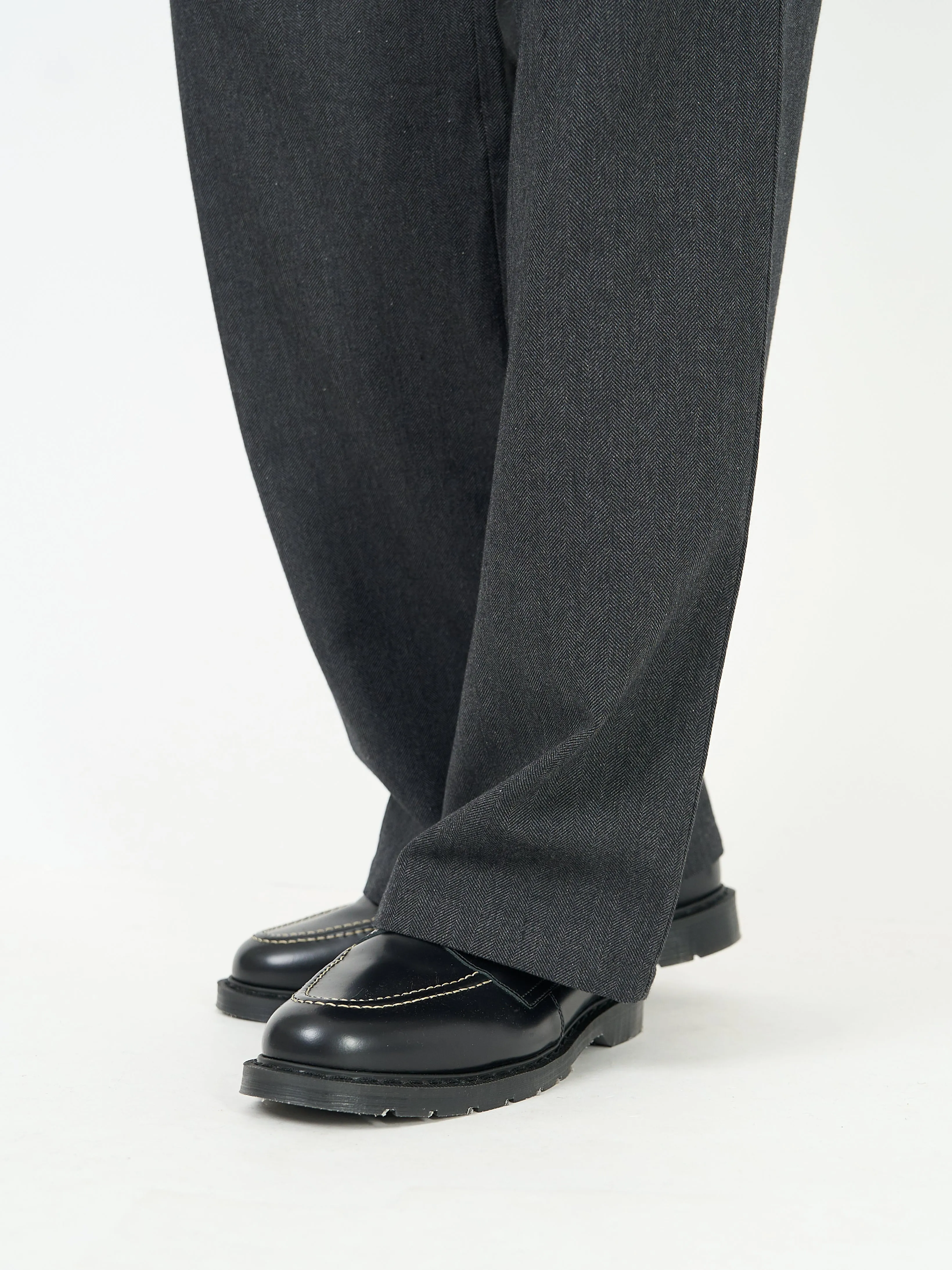 Orsman Trousers Stockbridge Charcoal sold by Oliver Spencer product image thumbnail 4