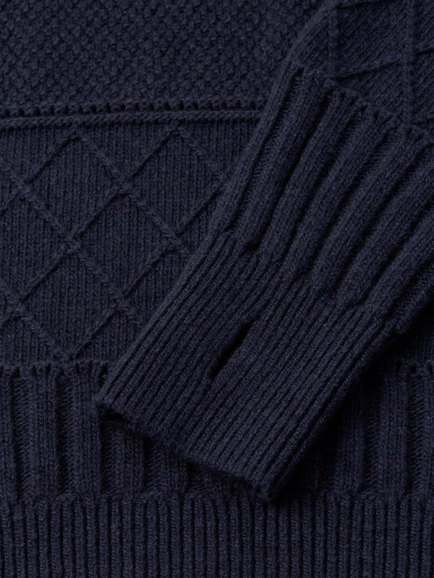 Talbot Roll Neck Jumper Bonham Navy sold by Oliver Spencer product image thumbnail 4