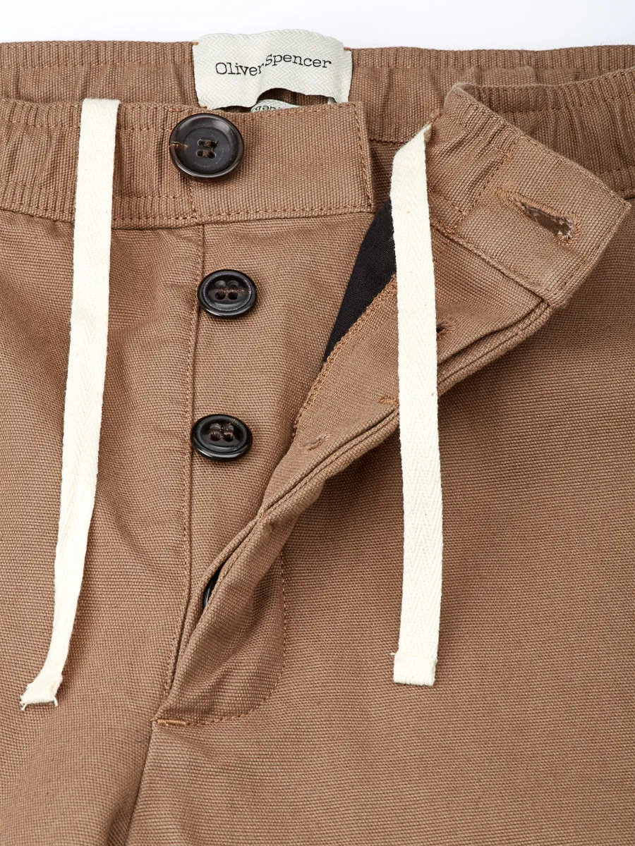 Drawstring Trousers Ellbridge Taupe sold by Oliver Spencer product image thumbnail 5