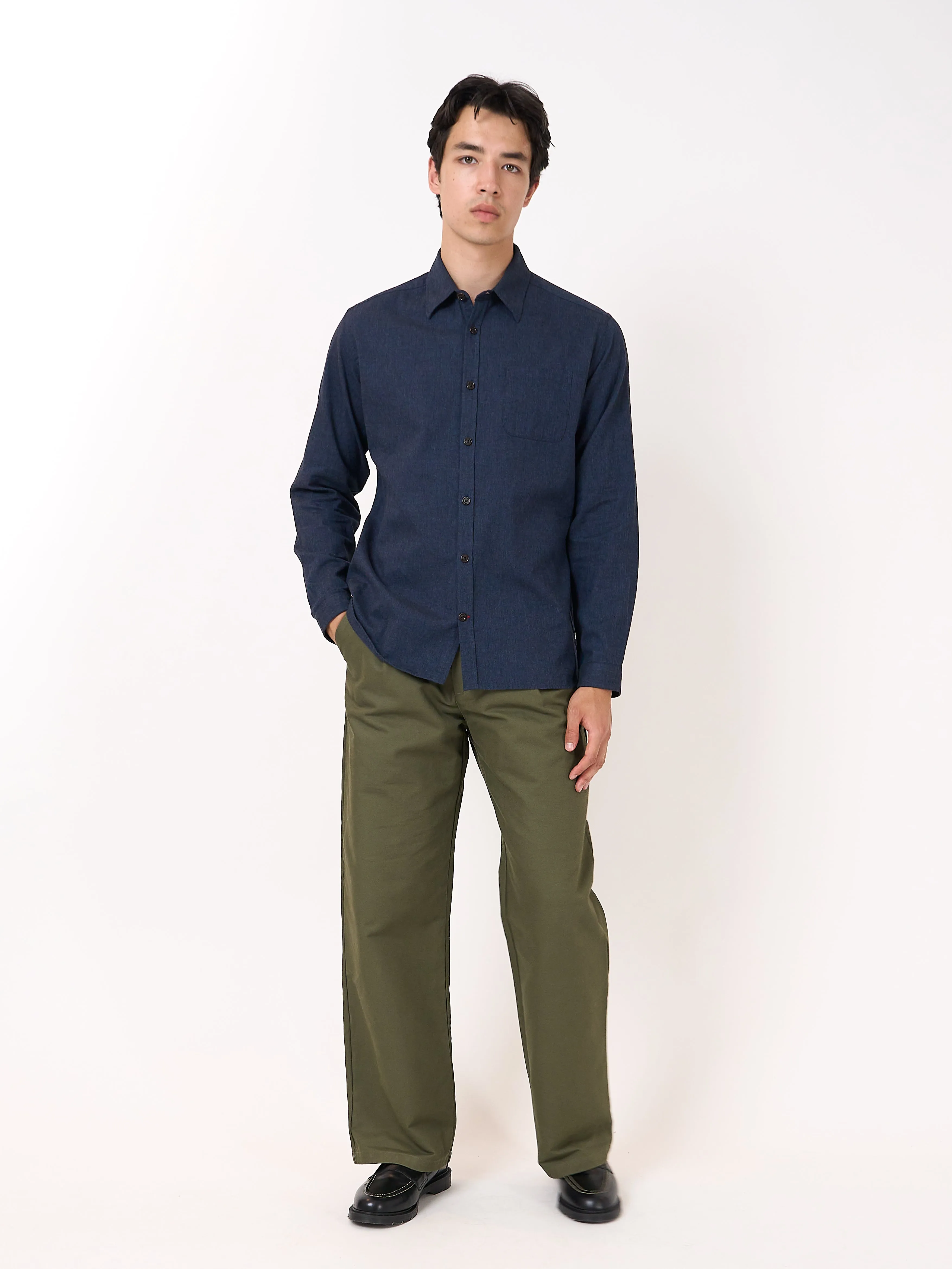 New York Special Shirt Wyatt Navy sold by Oliver Spencer product image thumbnail 2