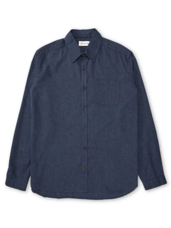 New York Special Shirt Wyatt Navy sold by Oliver Spencer