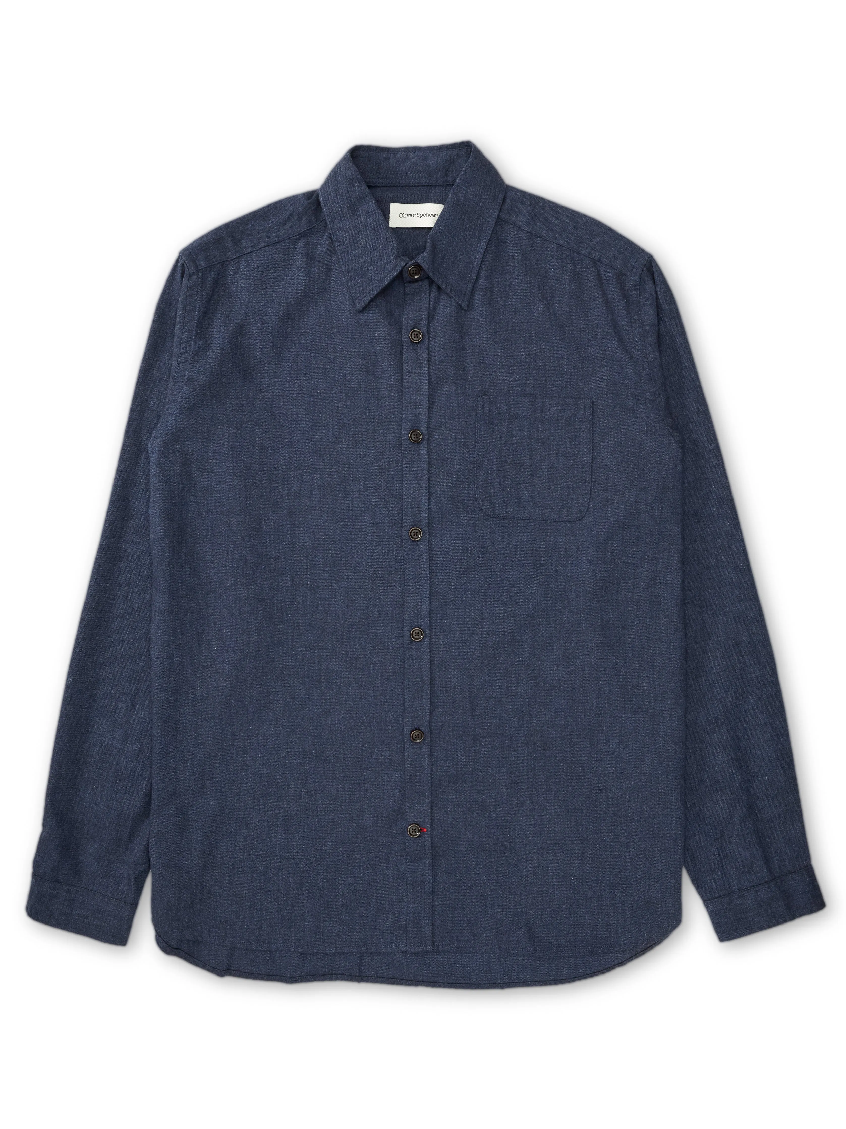 New York Special Shirt Wyatt Navy sold by Oliver Spencer