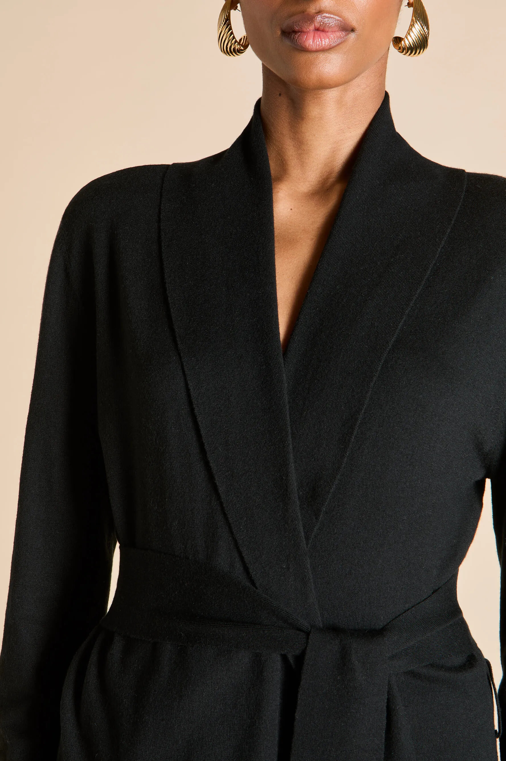 Caro Berlin Black Knitwear in Silk-Cashmere sold by Olivia von Halle product image thumbnail 3