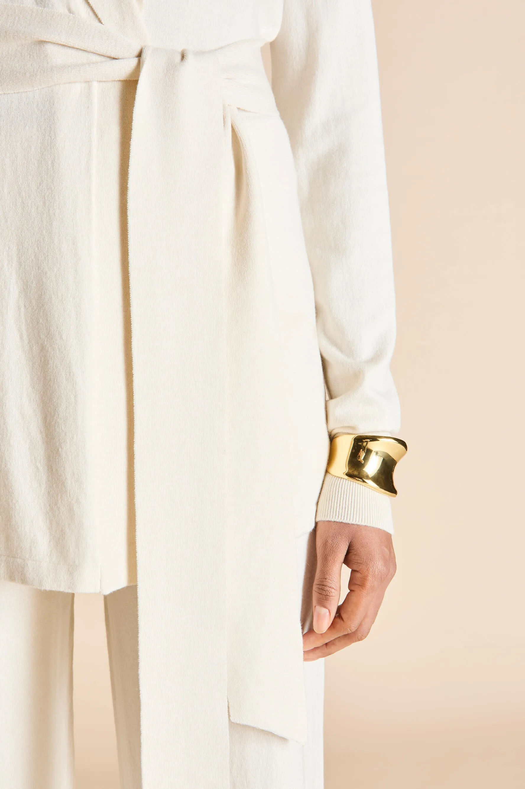 Caro Alaska Ivory Knitwear in Silk-Cashmere sold by Olivia von Halle product image thumbnail 4