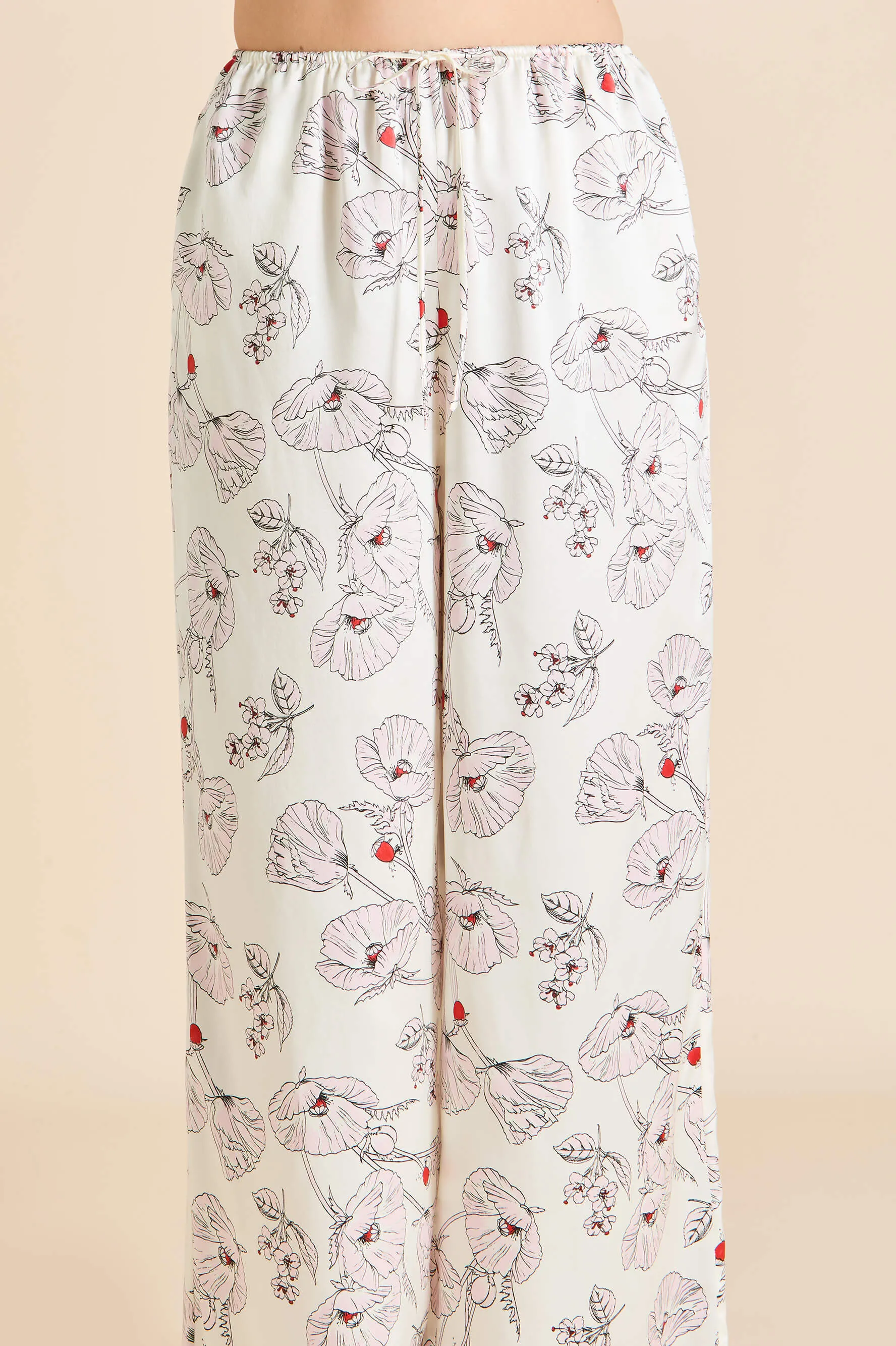 Bliss Rosalia Ivory Floral Camisole Set in Silk Satin sold by Olivia von Halle product image thumbnail 5