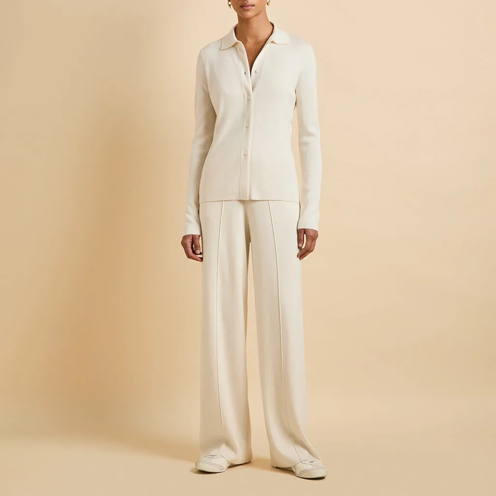 Dree Alaska Ivory Knitwear in Silk-Cashmere sold by Olivia von Halle product image thumbnail 2