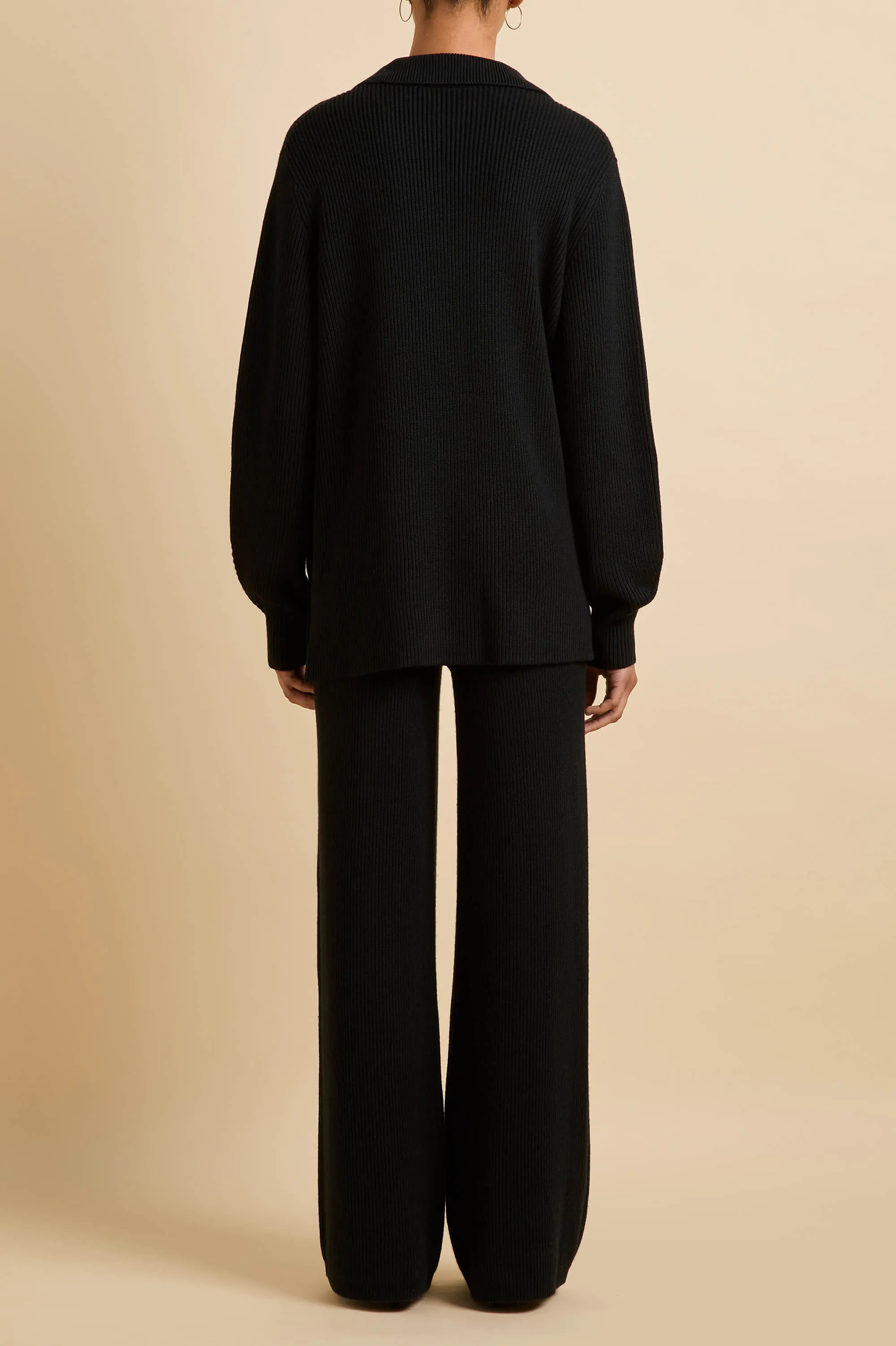 Hutton Berlin Black Knitwear in Silk-Cashmere sold by Olivia von Halle product image thumbnail 5