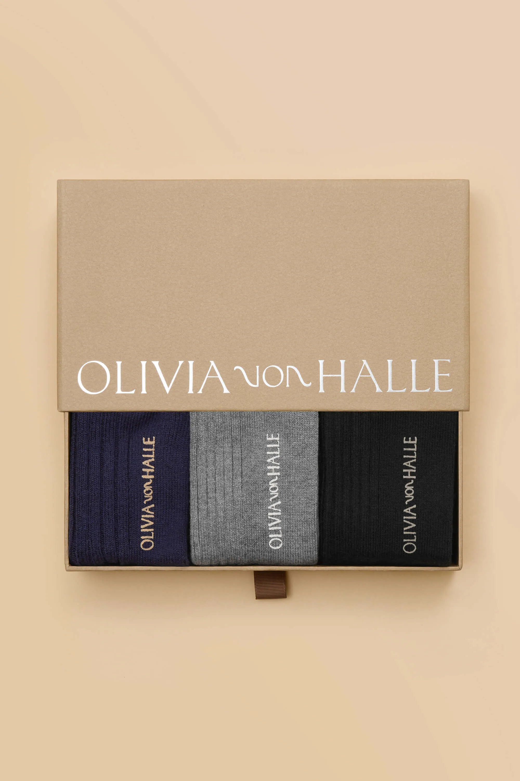 Spencer Gift Set Dark Socks in Silk-Cashmere sold by Olivia von Halle product image thumbnail 3