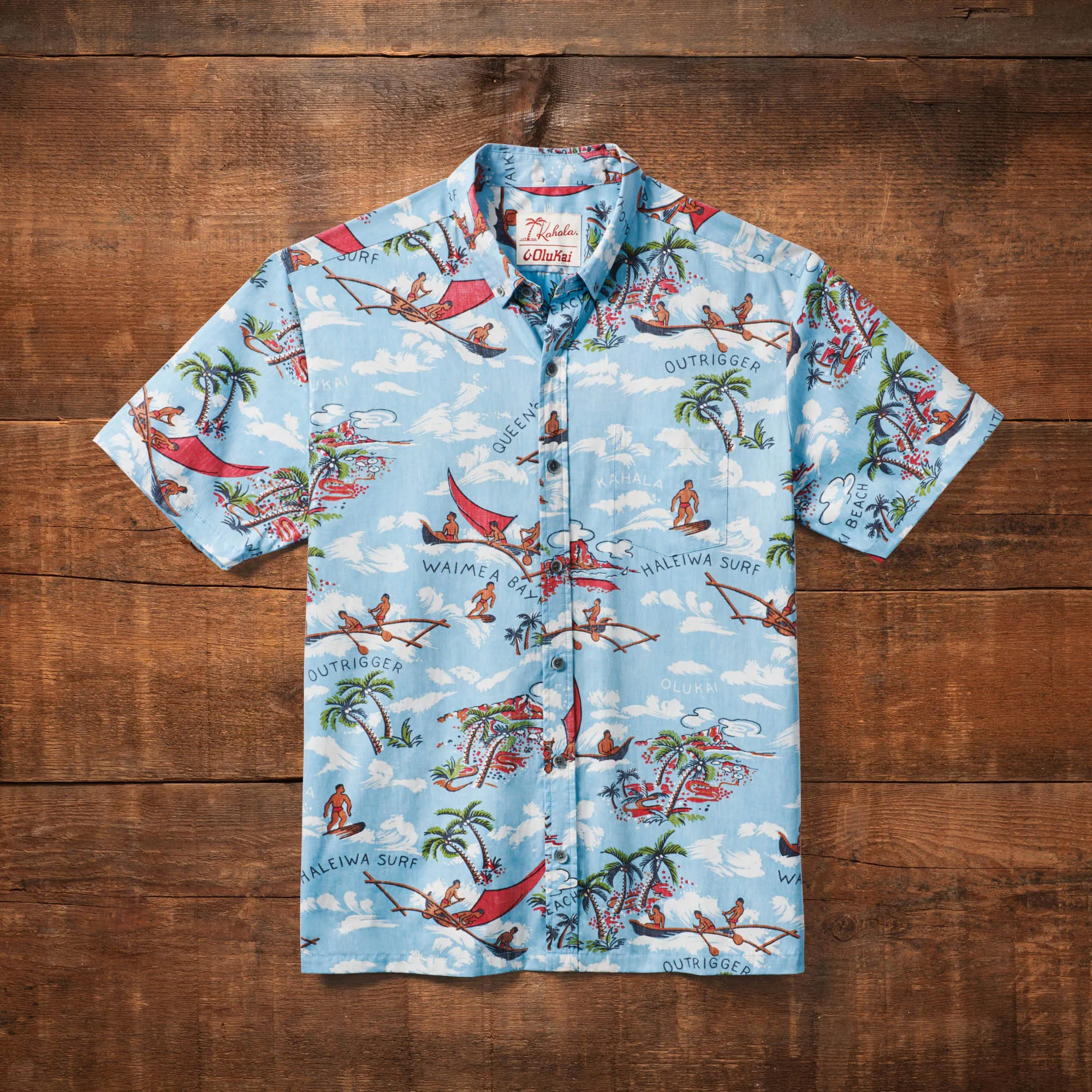 Aloha Shirt - Blue sold by OluKai