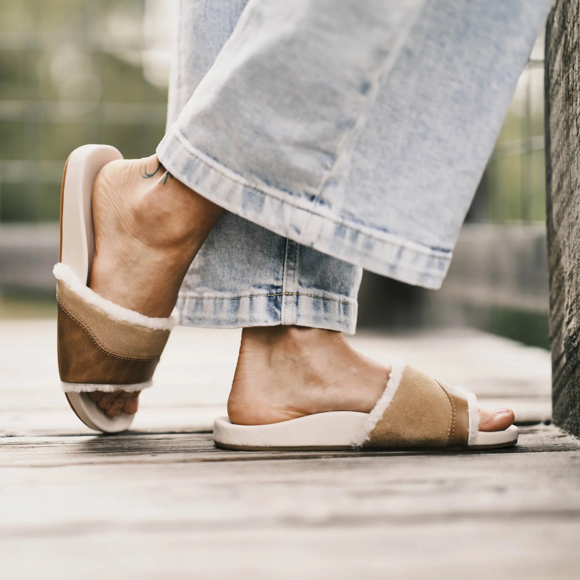 Hō‘ala Slide - Tan / Puka sold by OluKai product image thumbnail 4