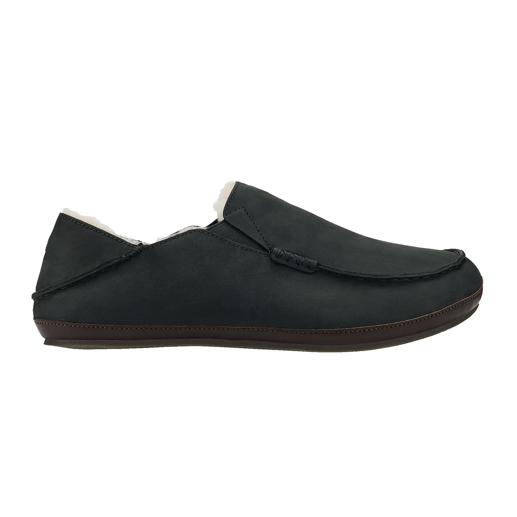 Moloā Slipper - Black / Dk Java sold by OluKai