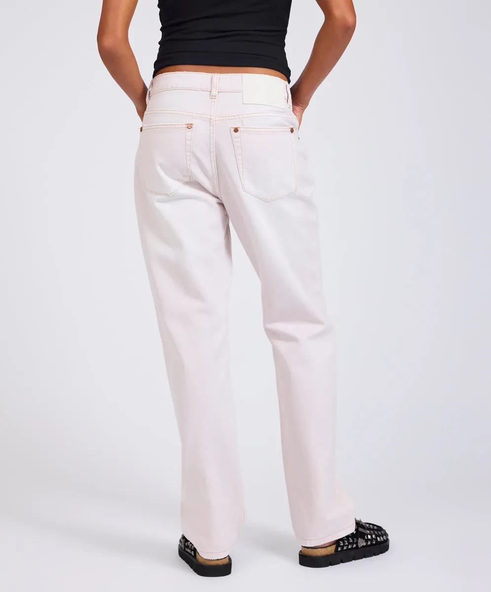 Austins Mid Waist Relaxed Straight Leg Jeans - Pink Tint sold by One Teaspoon product image thumbnail 5