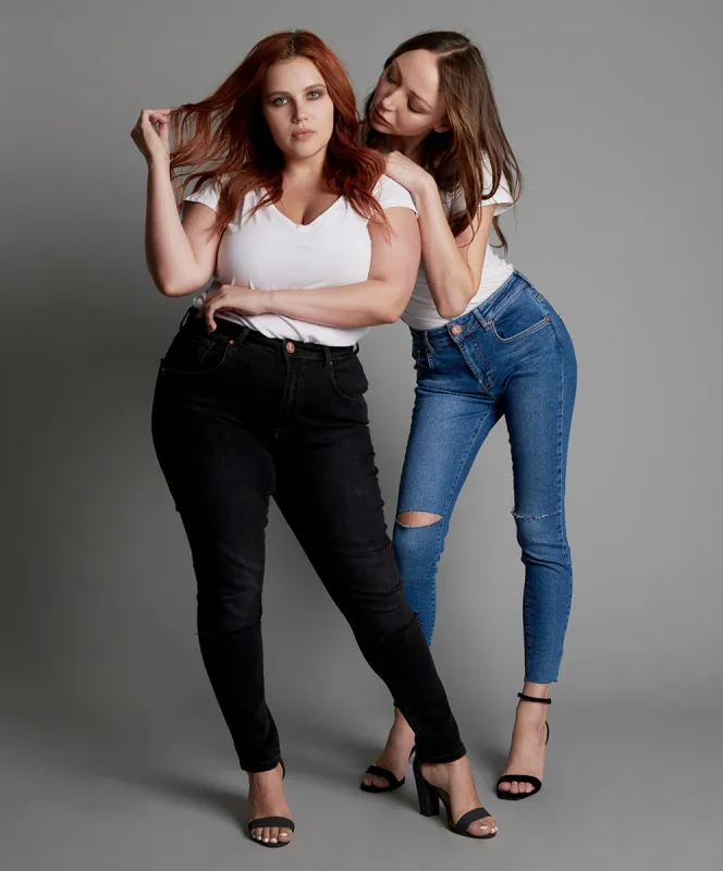 Freebirds Ii High Waist Stretch Skinny Denim Jeans - Miami Blue sold by One Teaspoon