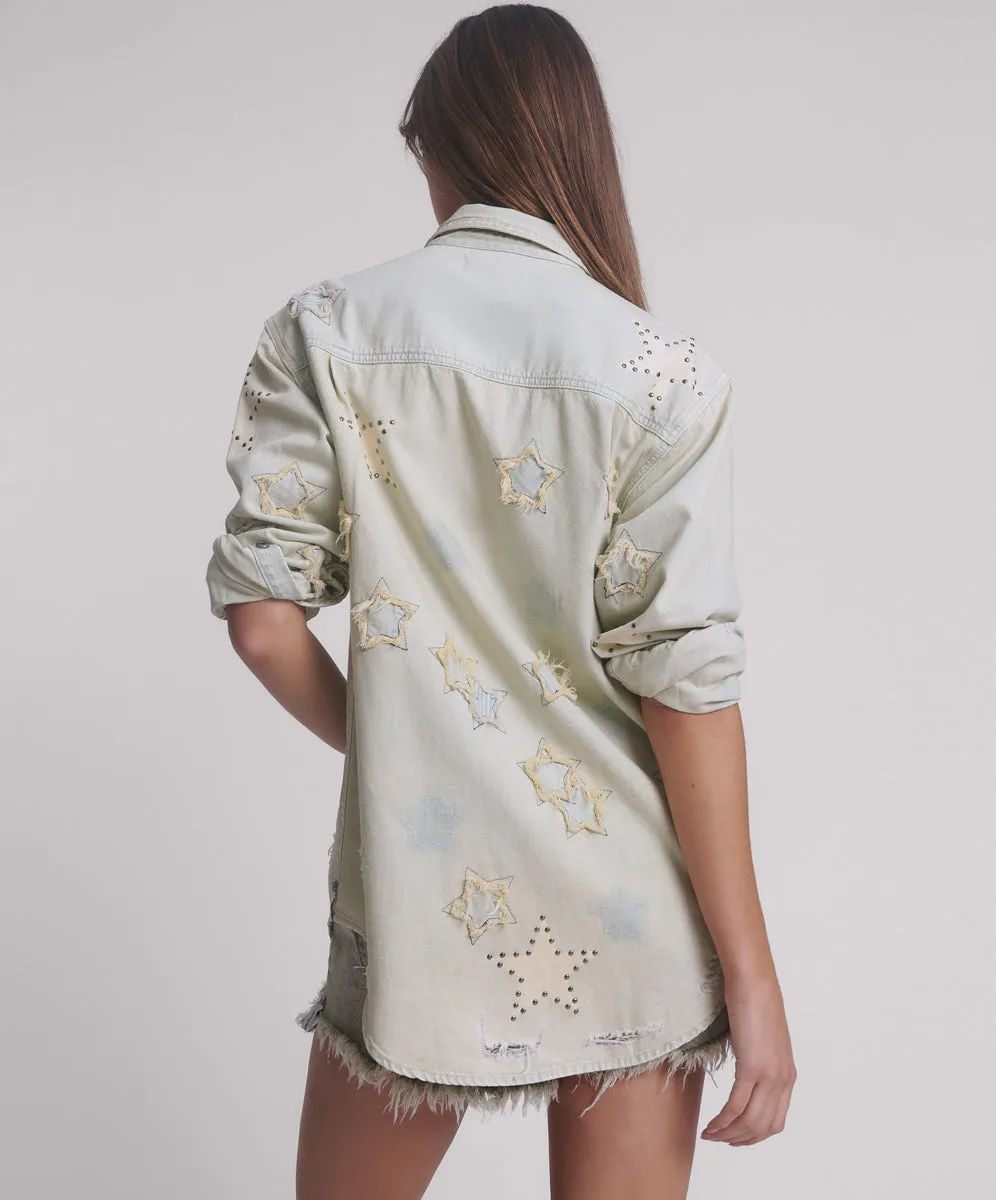 Everyday Denim Shirt - Sundae Star sold by One Teaspoon product image thumbnail 3