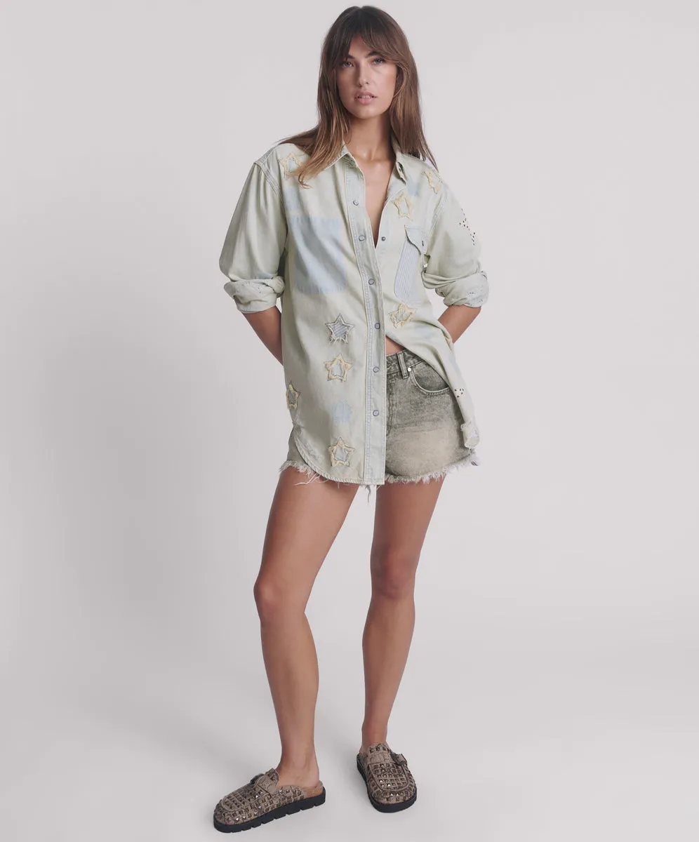 Everyday Denim Shirt - Sundae Star sold by One Teaspoon product image thumbnail 5