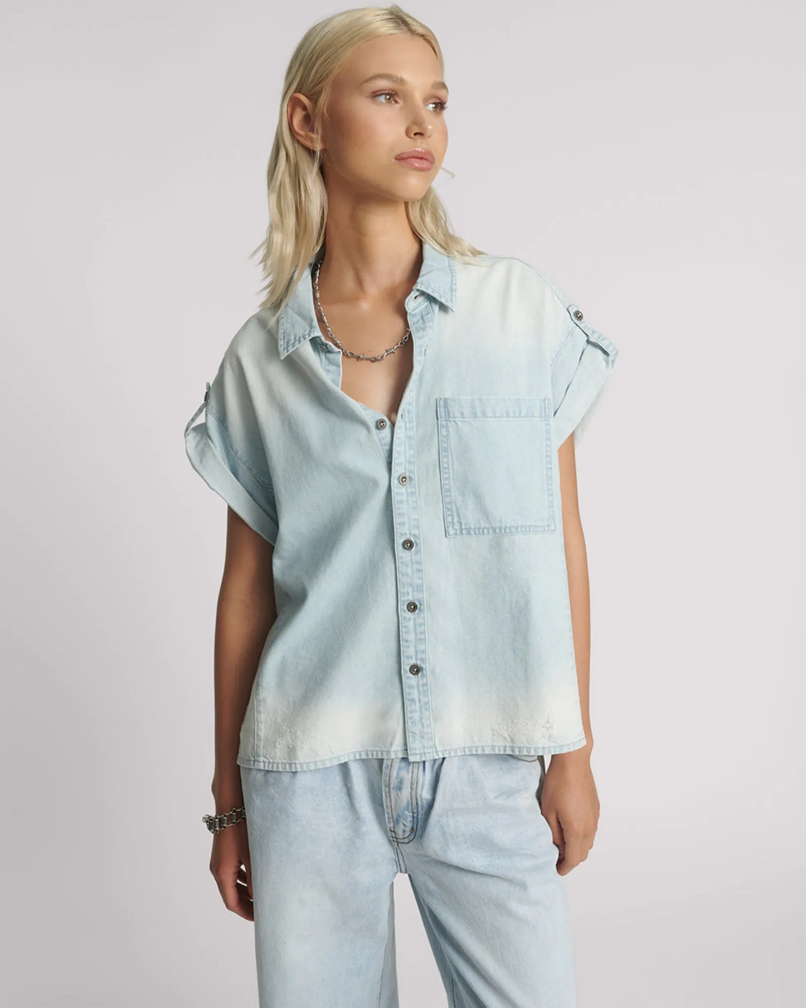 Classic Denim Top - Classic sold by One Teaspoon