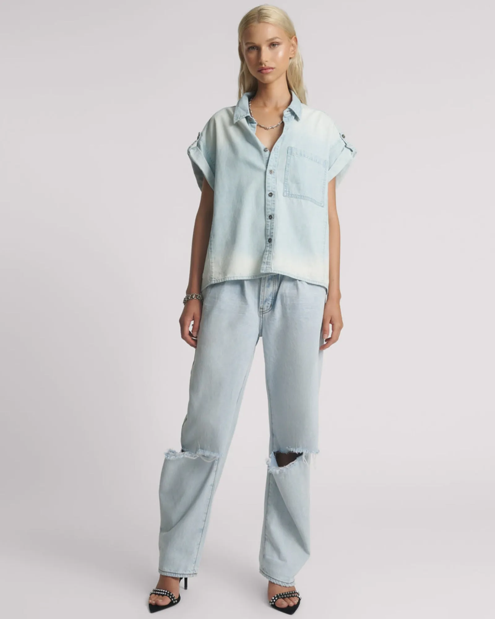 Classic Denim Top - Classic sold by One Teaspoon product image thumbnail 5