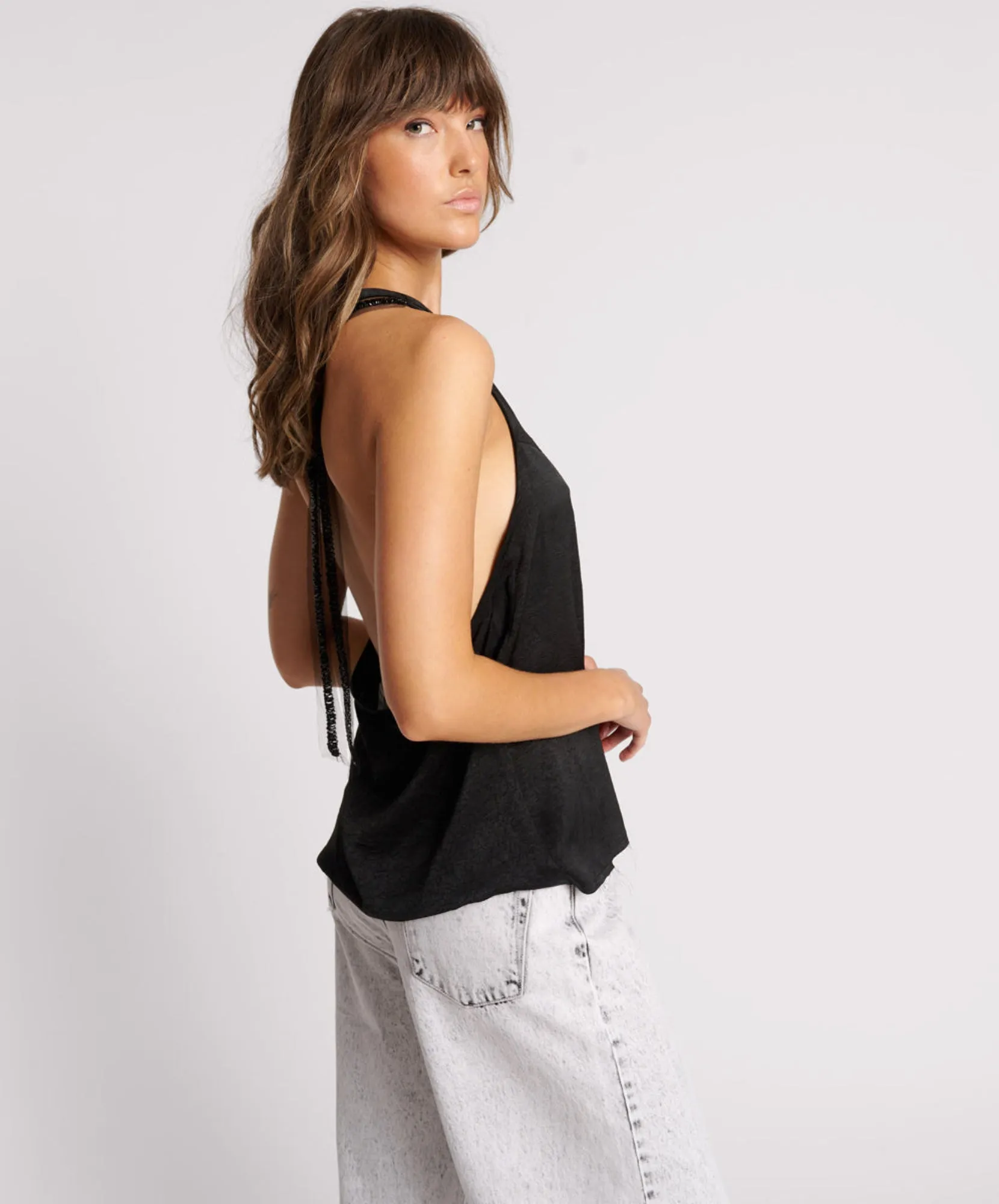 Roxie Embellished Backless Top - Black sold by One Teaspoon product image thumbnail 4