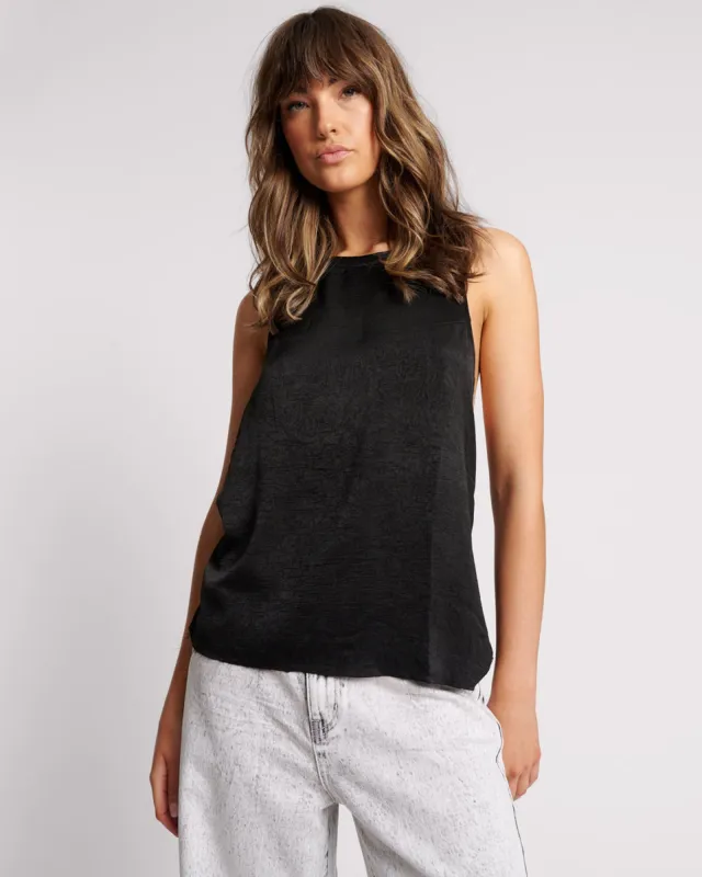 Roxie Embellished Backless Top - Black made by One Teaspoon