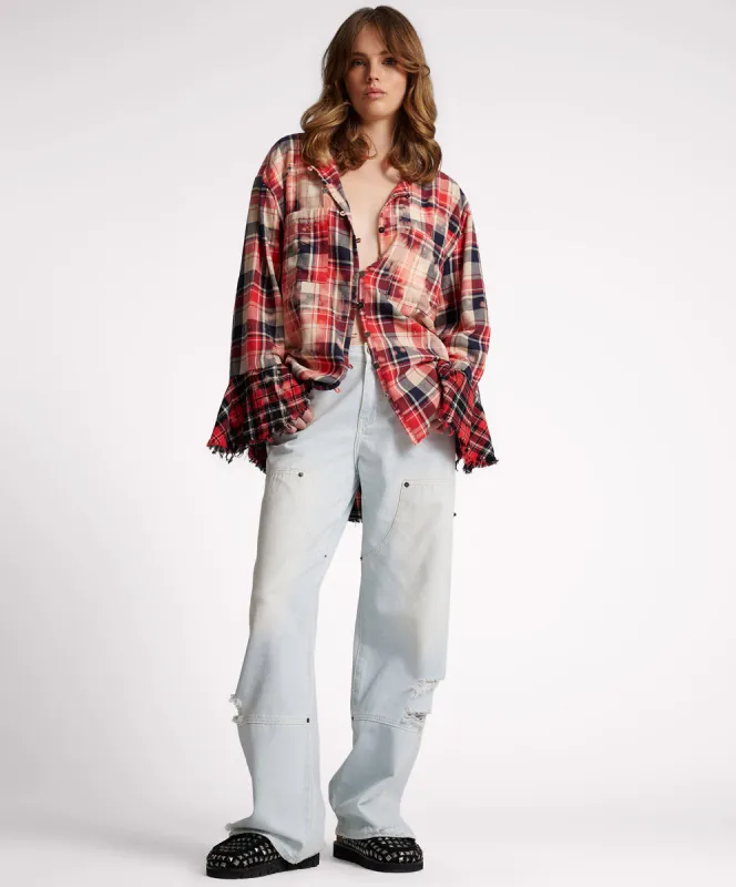 Jackson Mid Waist Wide Leg Denim Jeans - Le Surf sold by One Teaspoon