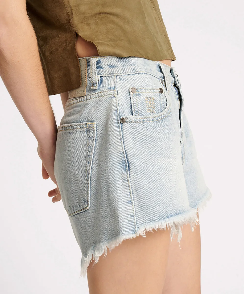 Truckers Mid Waist Relaxed Denim Shorts - Fleetwood sold by One Teaspoon product image thumbnail 5