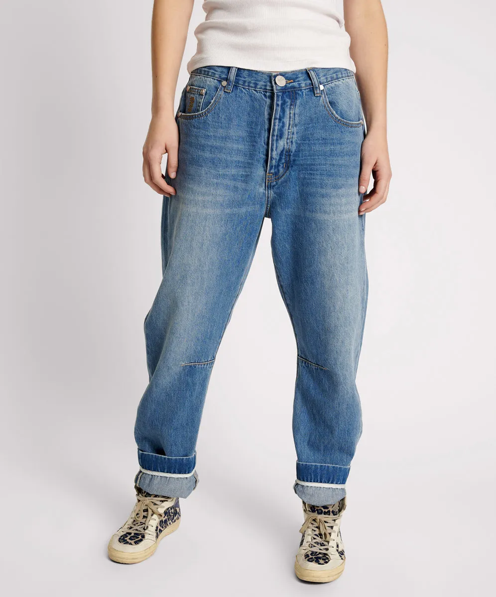 Bandits Low Waist Boyfriend Denim Jeans - Pacifica sold by One Teaspoon product image thumbnail 2