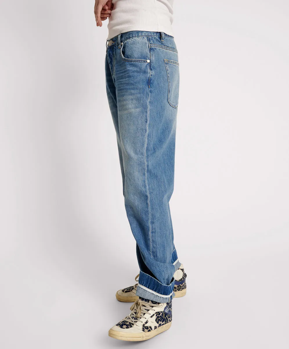 Bandits Low Waist Boyfriend Denim Jeans - Pacifica sold by One Teaspoon product image thumbnail 3
