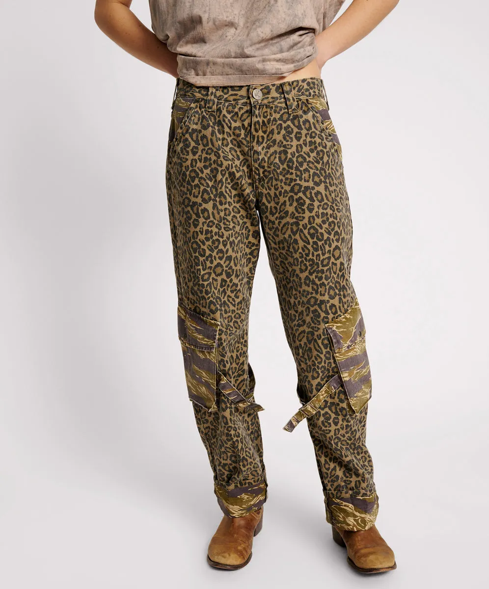 Luna Utility Pants - Animal Camo sold by One Teaspoon product image thumbnail 2
